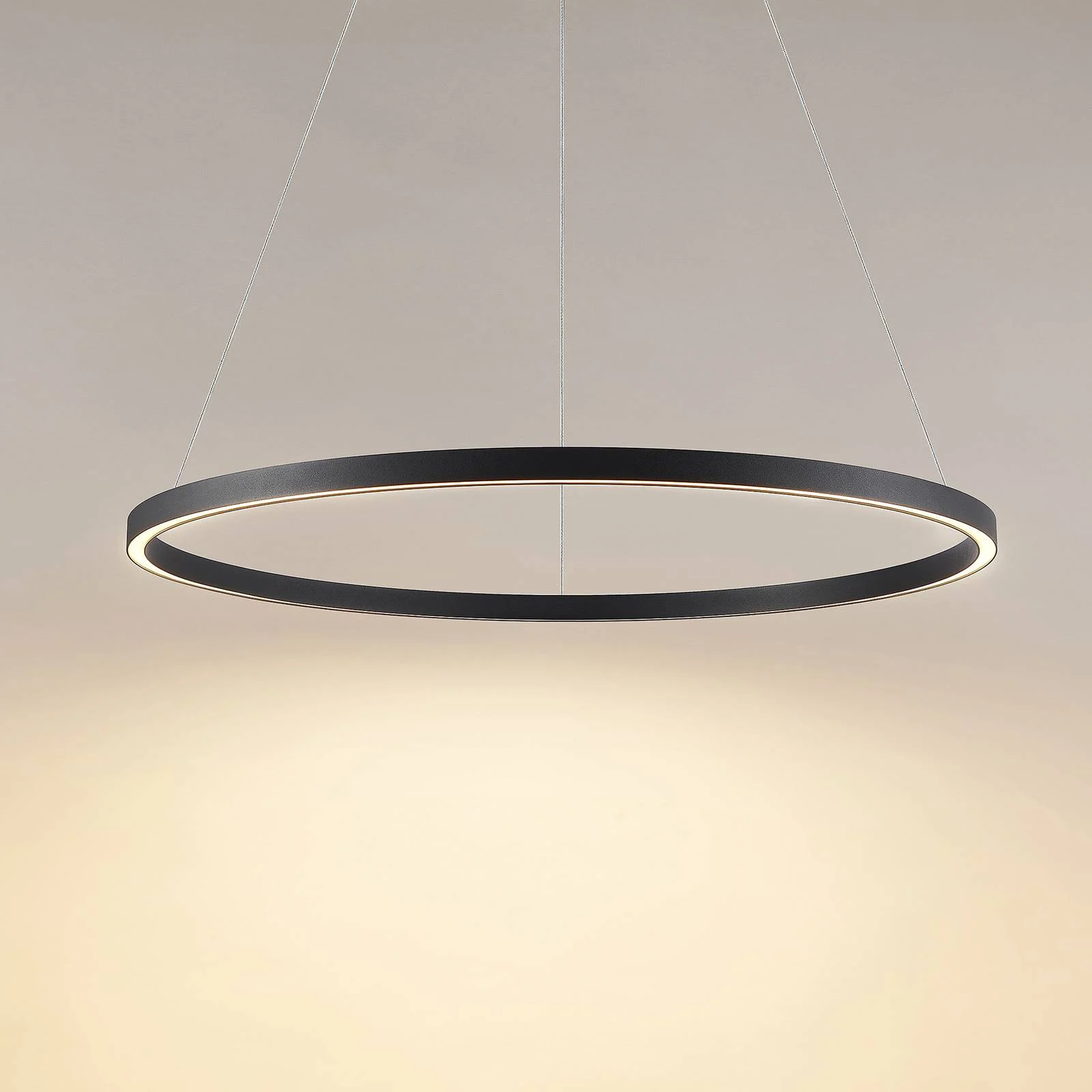 Molto Luce LED-Hängelampe Perfora, schwarz, Ø 90 cm, Alu günstig online kaufen