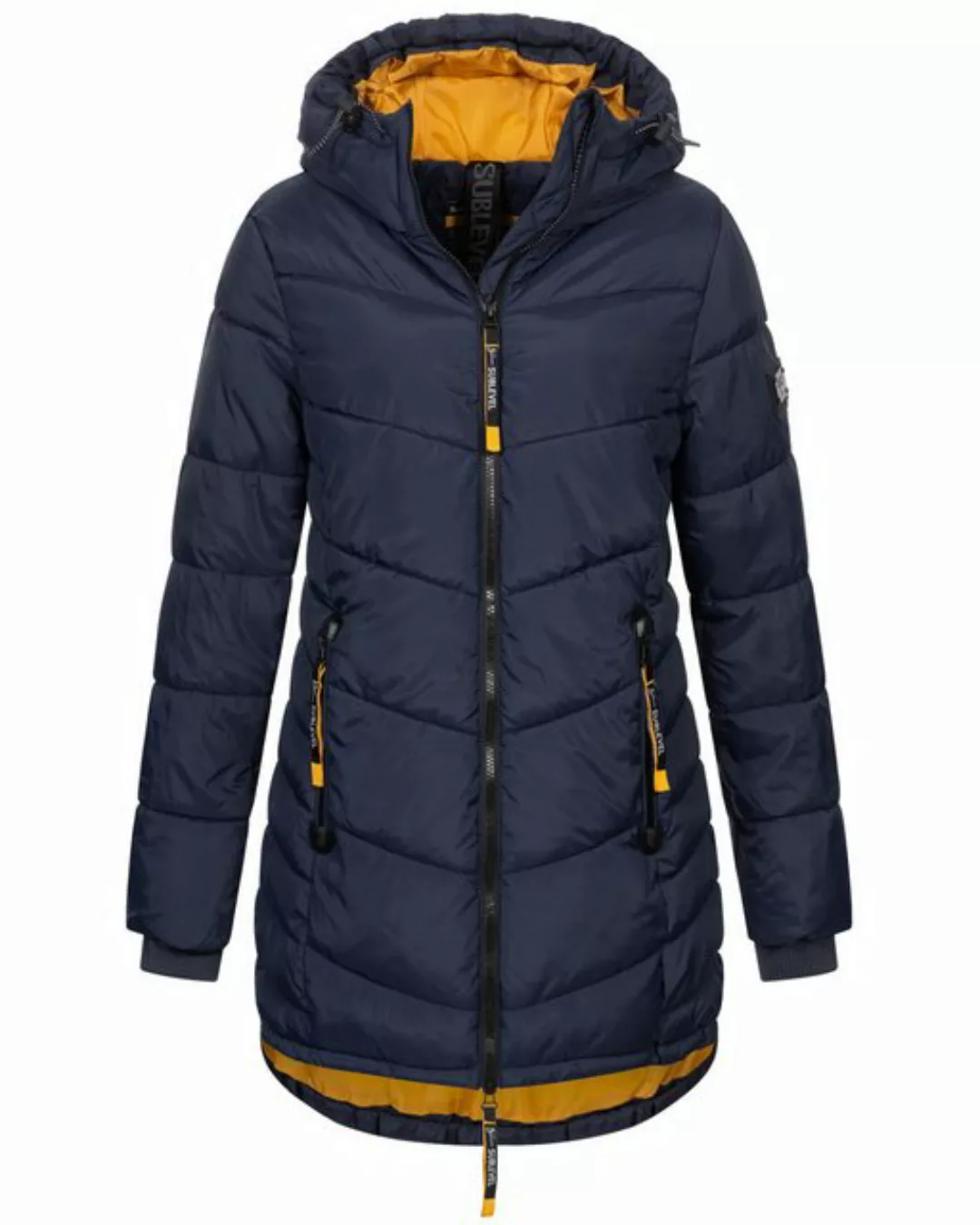 SUBLEVEL Steppjacke Damen Winter Jacke Mantel Parka Steppjacke Steppmantel günstig online kaufen