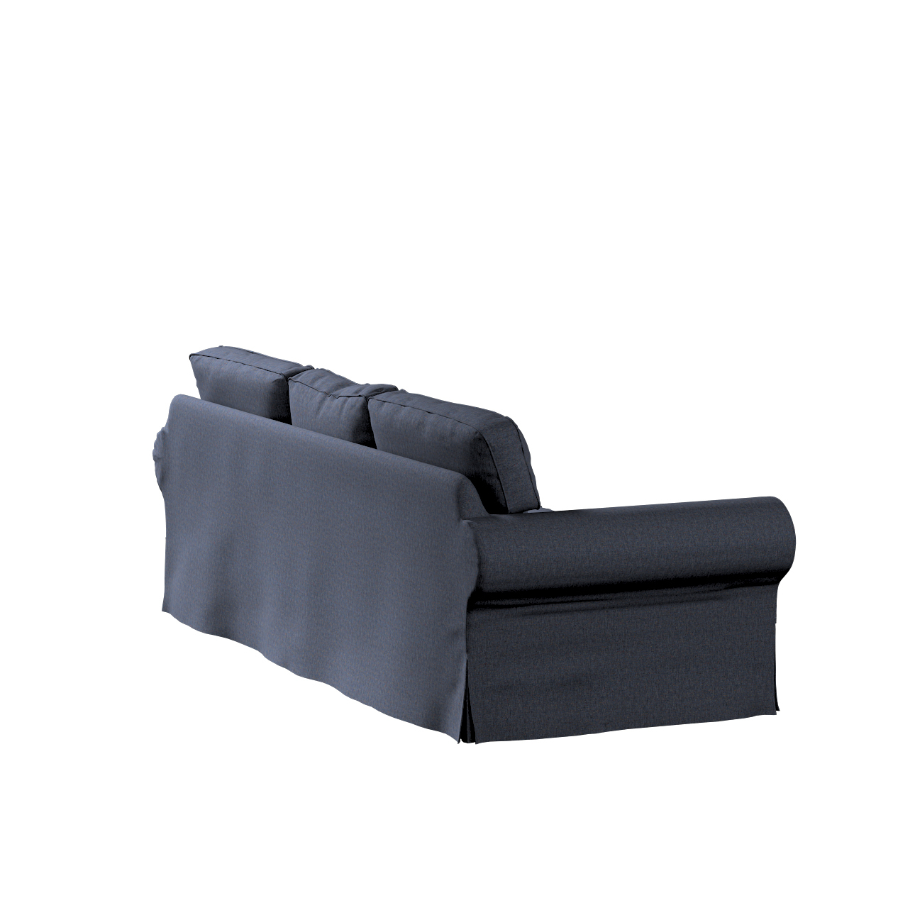 Bezug für Ektorp 3-Sitzer Sofa nicht ausklappbar, dunkelblau, Sofabezug für günstig online kaufen