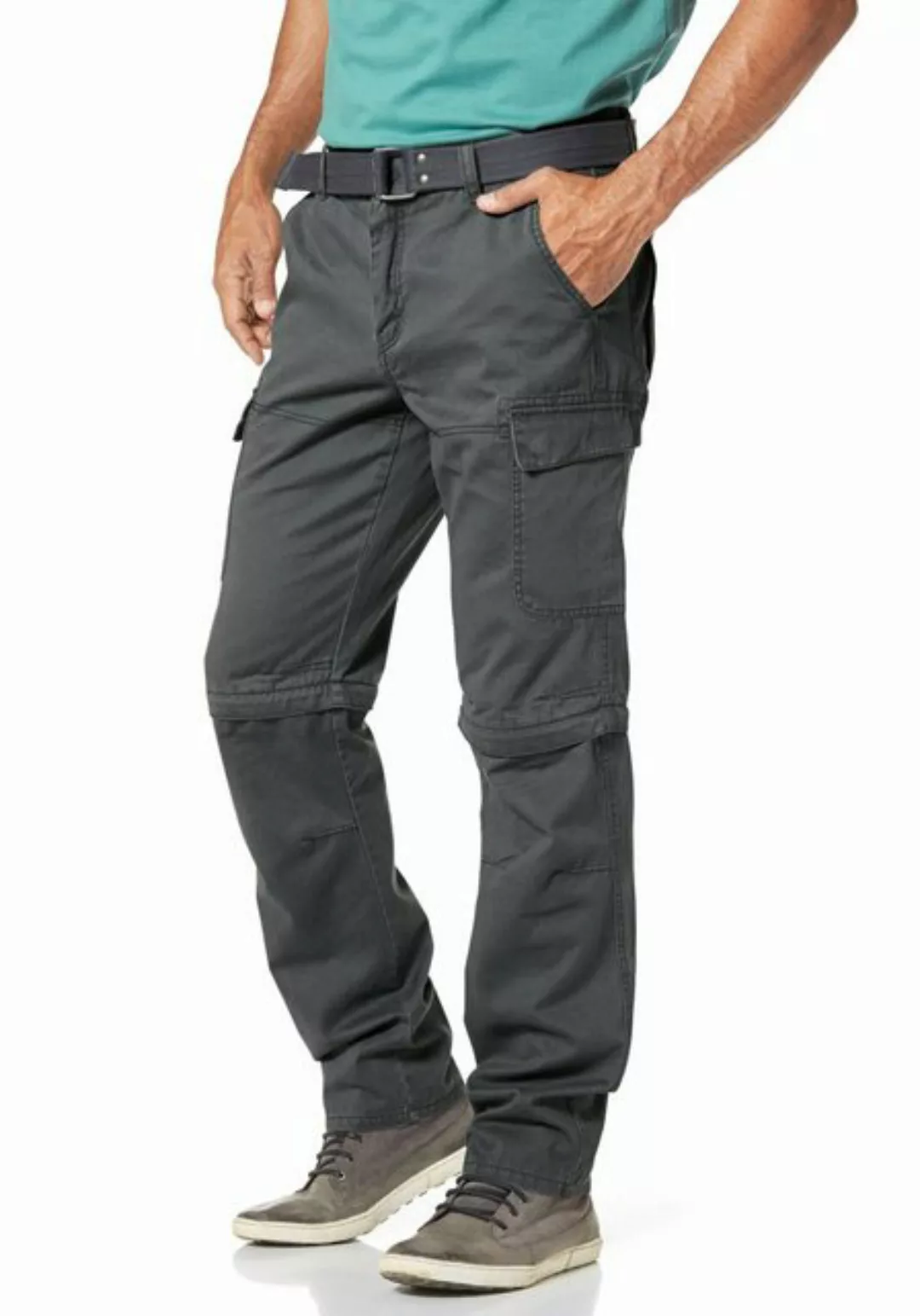 Mans World Cargohose, (Set, mit Gürtel), mit Zip-Off Funktion günstig online kaufen