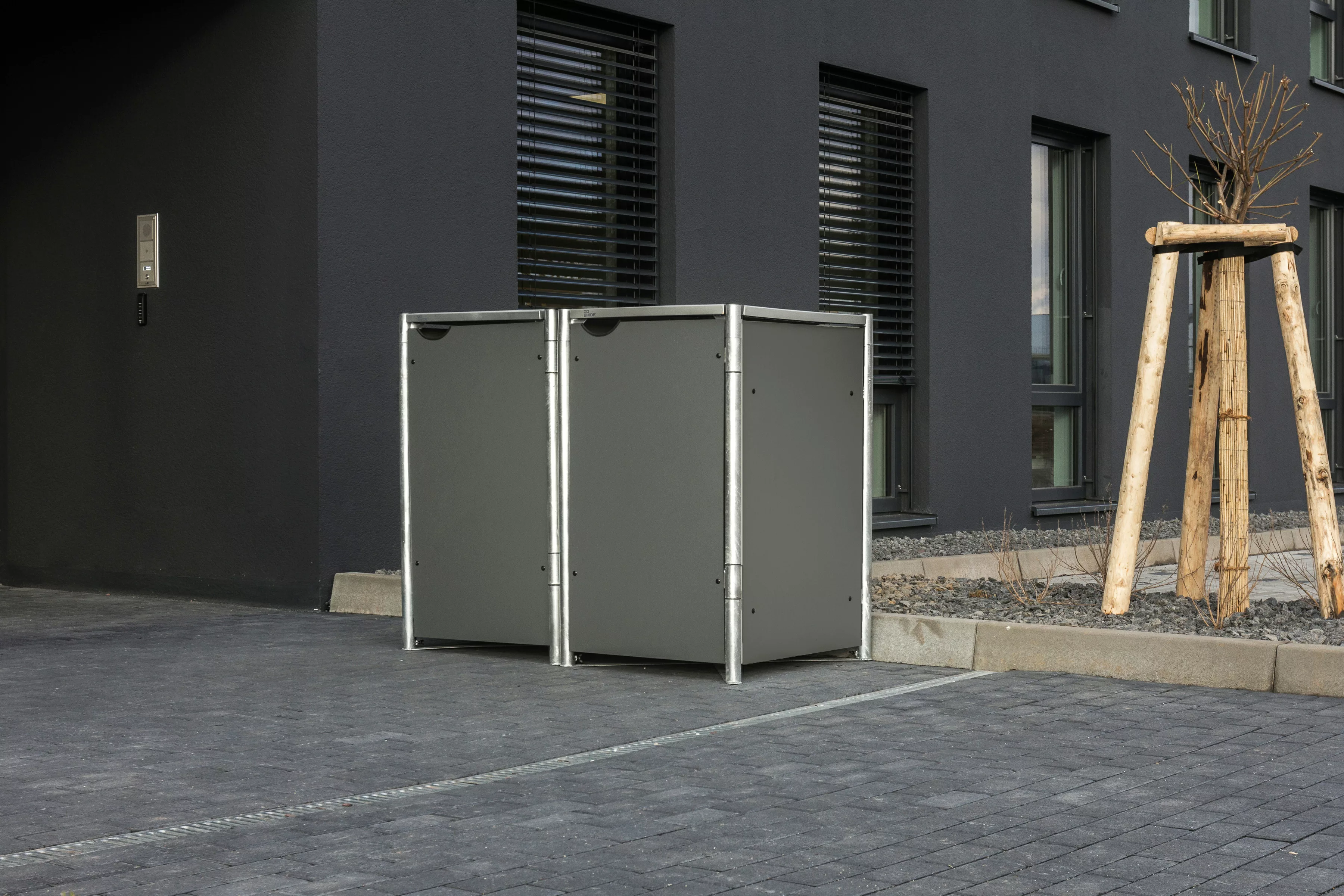 Hide Mülltonnenbox, für 2 x 240 l, grau günstig online kaufen