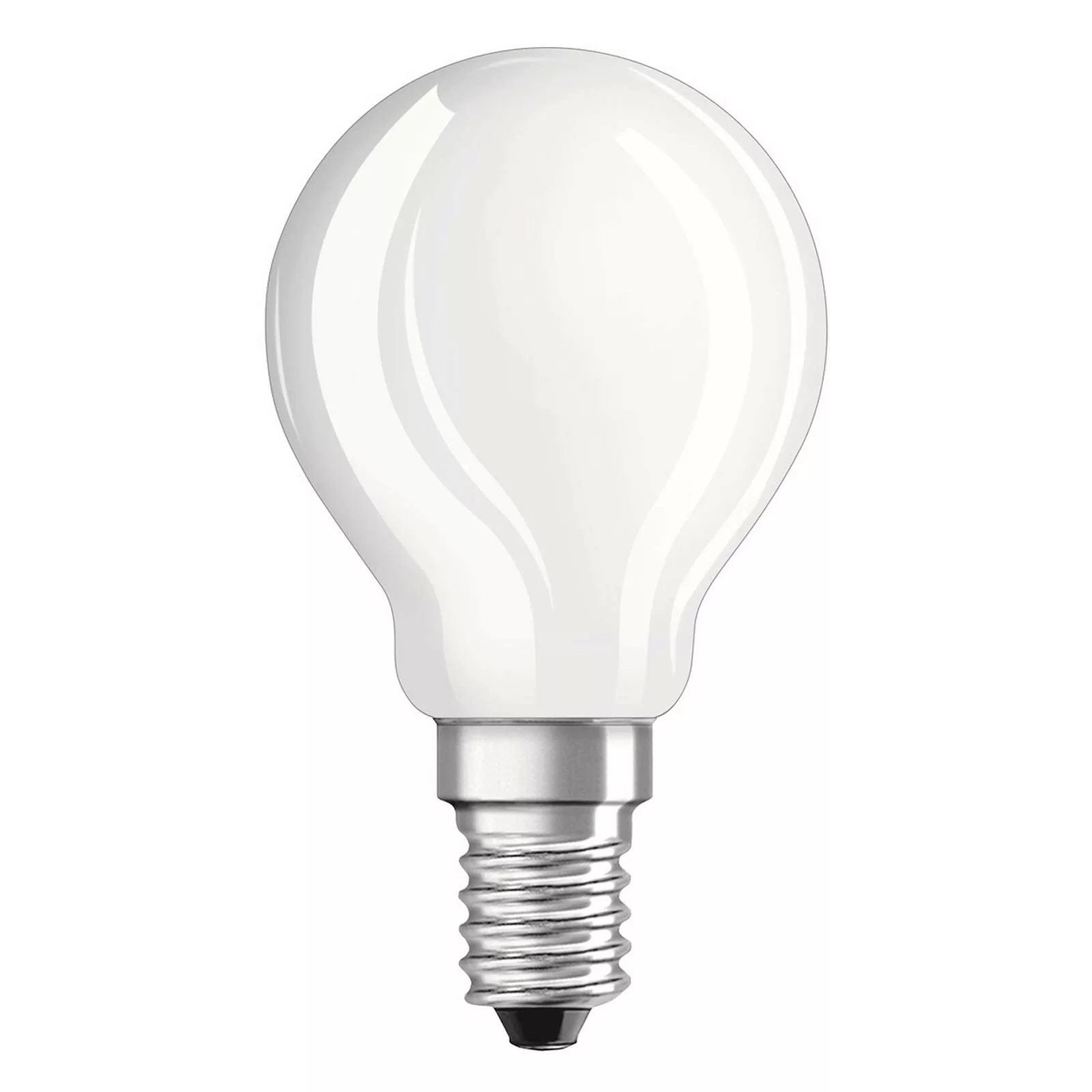 LED Tropfenlampe E14 4W 827 matt 2er-Set günstig online kaufen