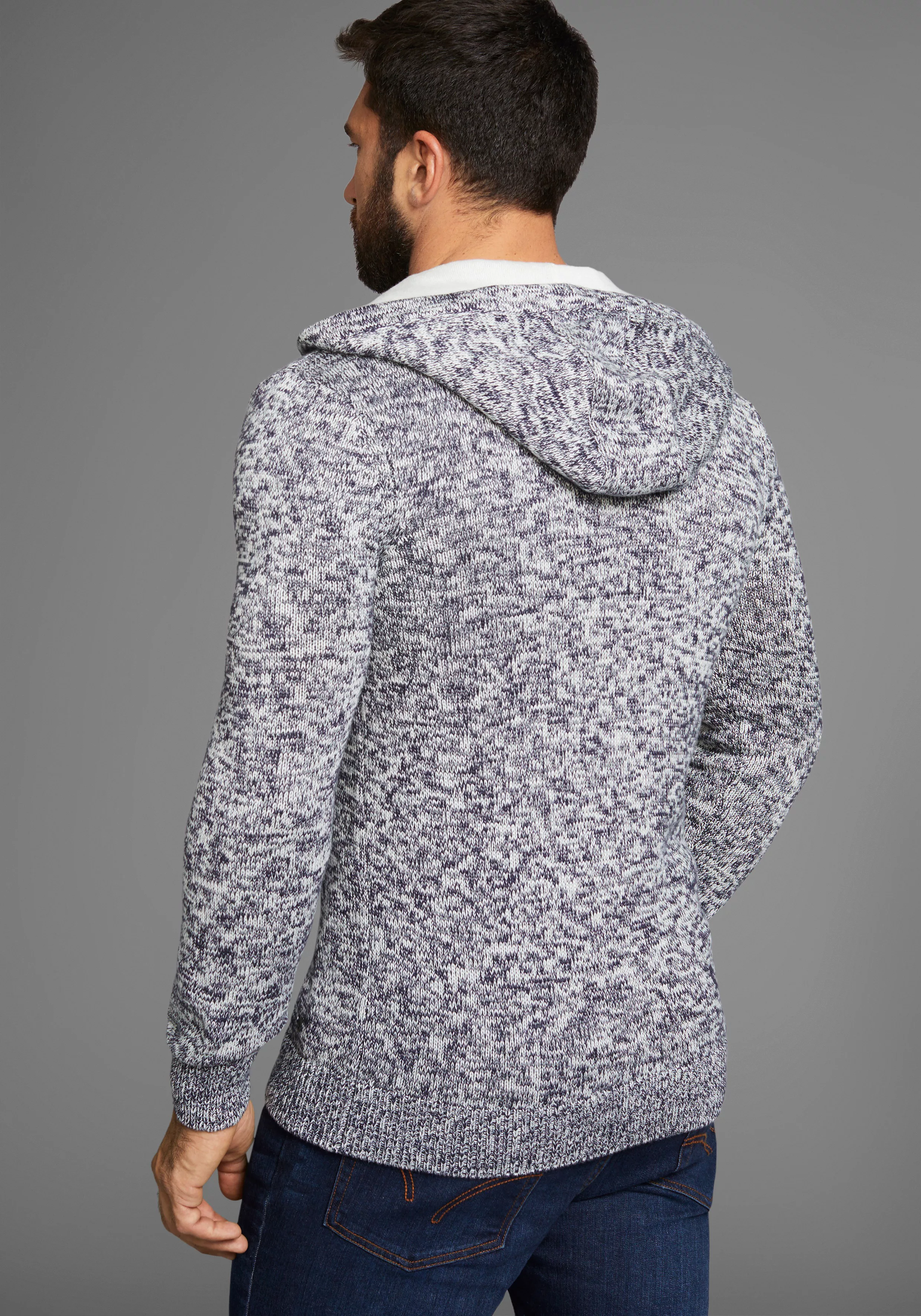 H.I.S Kapuzenpullover "Bis Größe 5 XL", mit Knopfleiste - NEUE KOLLEKTION günstig online kaufen