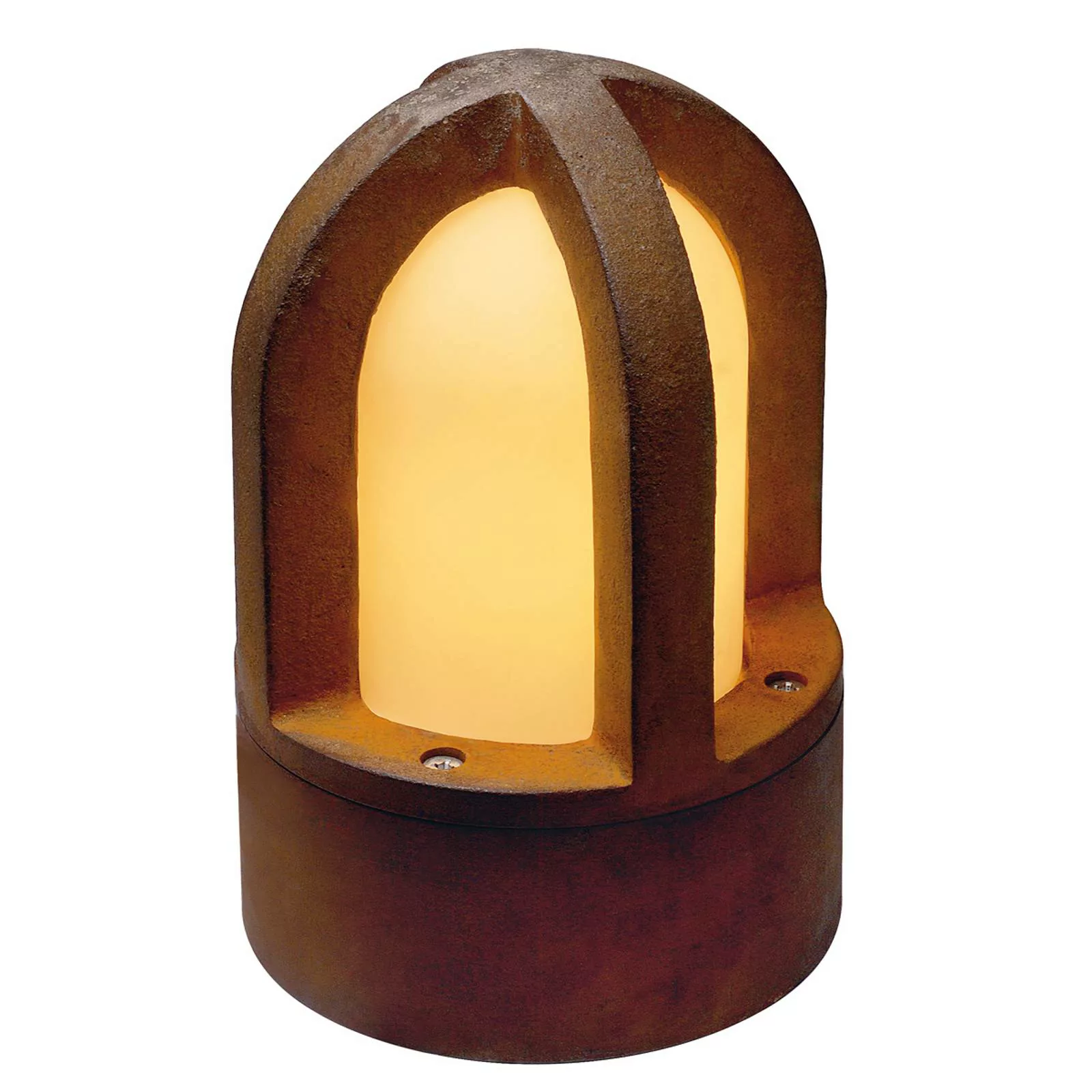 SLV RUSTY® CONE 24, Outdoor Standleuchte, C35, rund, stahl gerostet, Ø/H 15 günstig online kaufen