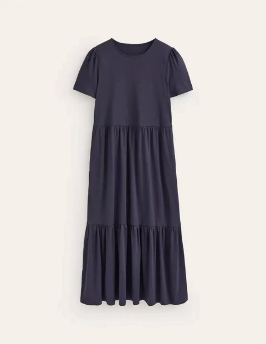 Emma Midi-Stufenkleid aus Jersey Damen Boden, Marineblau günstig online kaufen