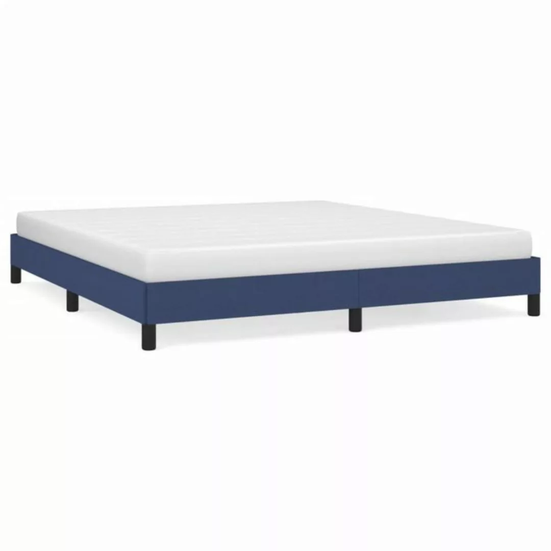 furnicato Bett Bettgestell Blau 160x200 cm Stoff günstig online kaufen
