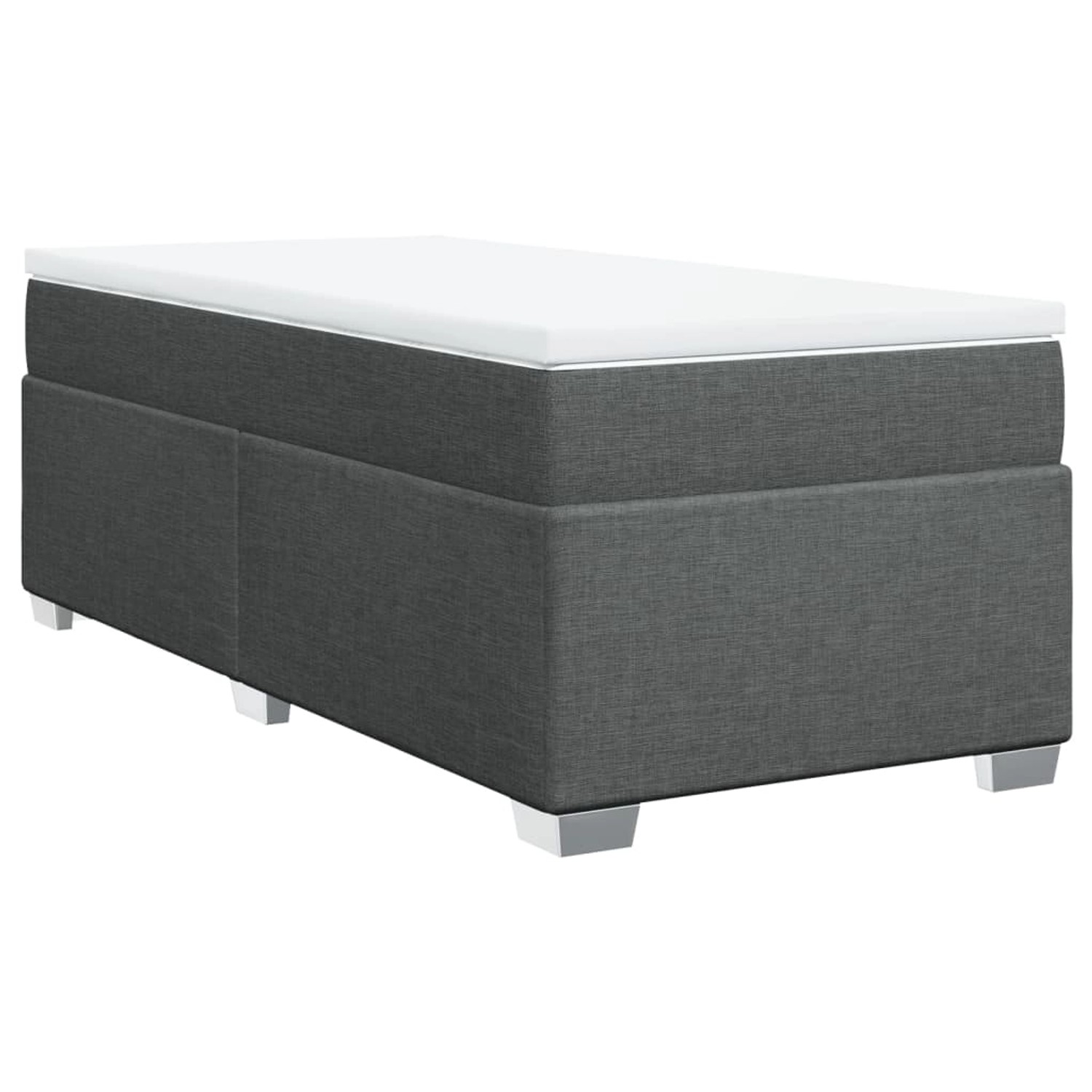 vidaXL Boxspringbett mit Matratze Dunkelgrau 90x190 cm Stoff2105695 günstig online kaufen