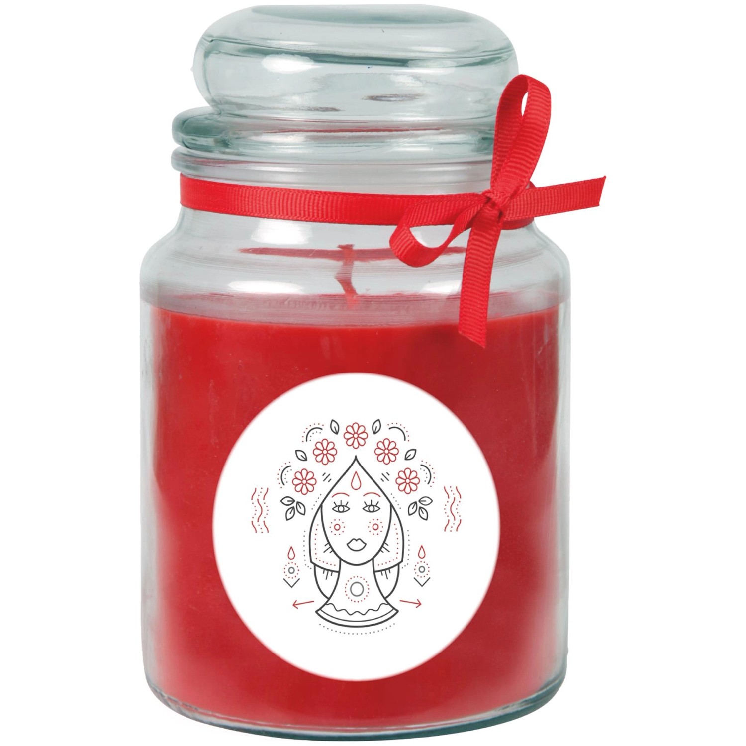 HS Candle Duftkerze & Glas Sternzeichen Rose 110 Stunden Jungfrau günstig online kaufen