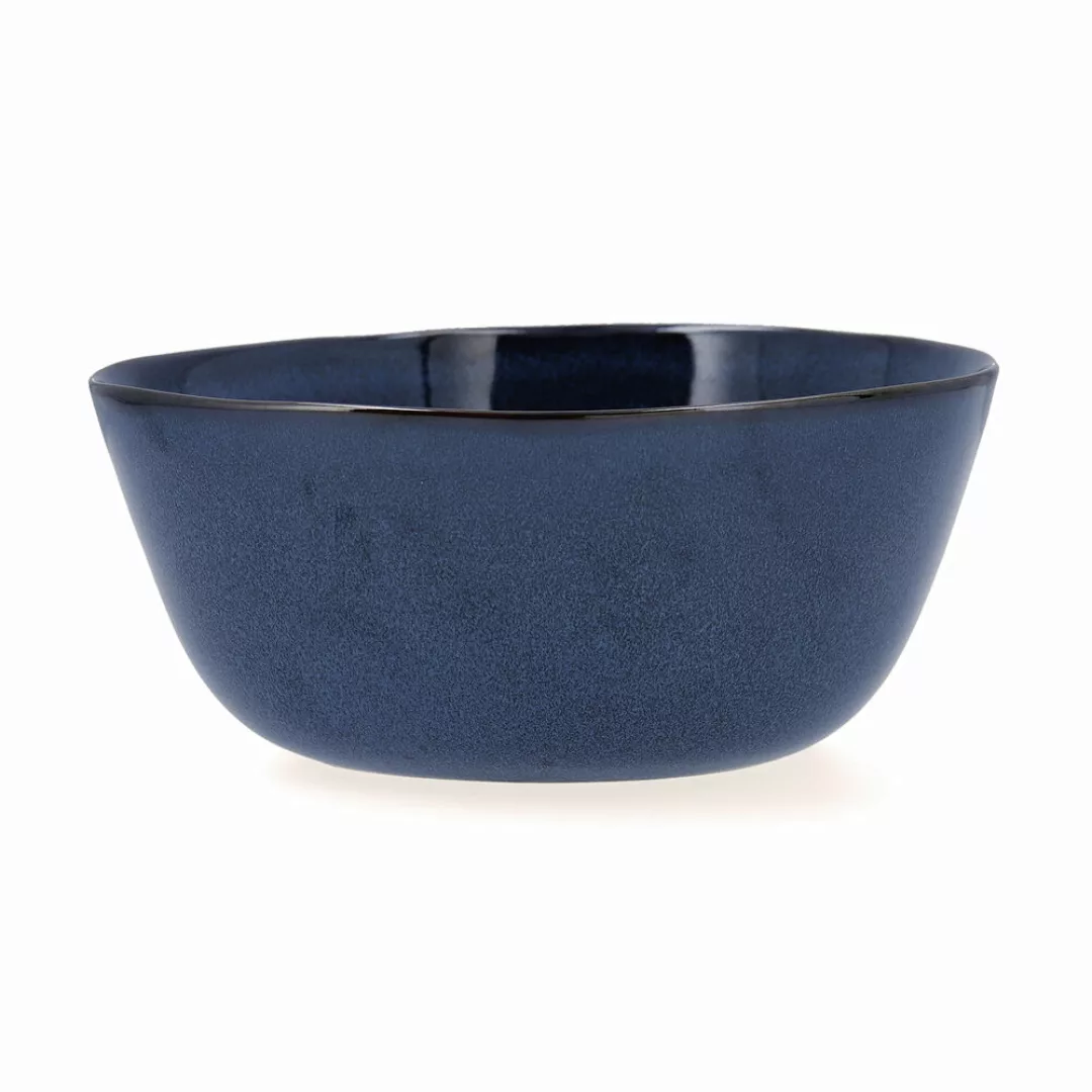 Salatschüssel Bidasoa Ikonic Aus Keramik Blau (20 X 19,5 X 8,5 Cm) (pack 3x günstig online kaufen