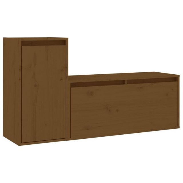 vidaXL TV-Schrank TV-Schränke 2 Stk Honigbraun Massivholz Kiefer Lowboard L günstig online kaufen