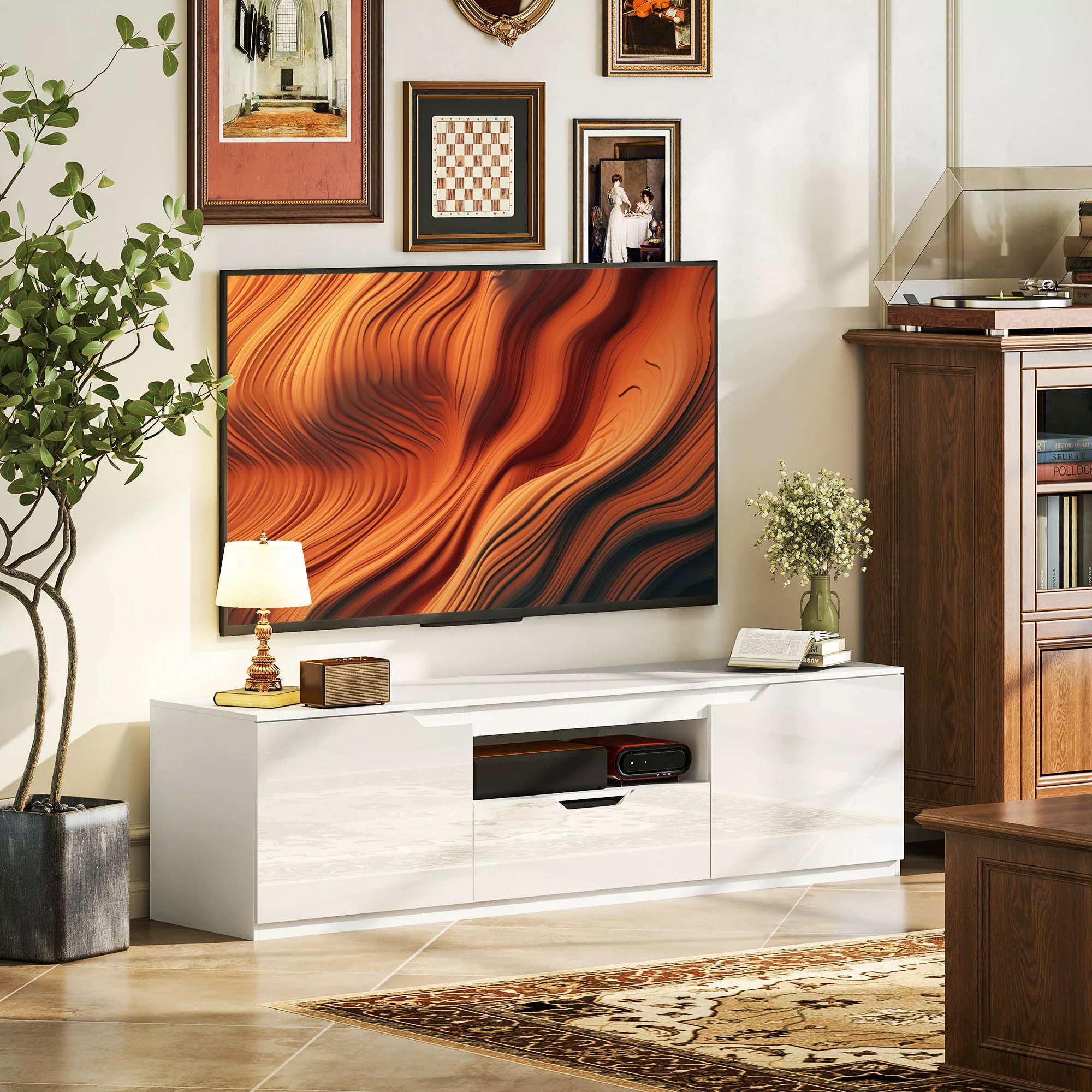 HOMCOM TV-Board TV Schrank Lowboard mit günstig online kaufen