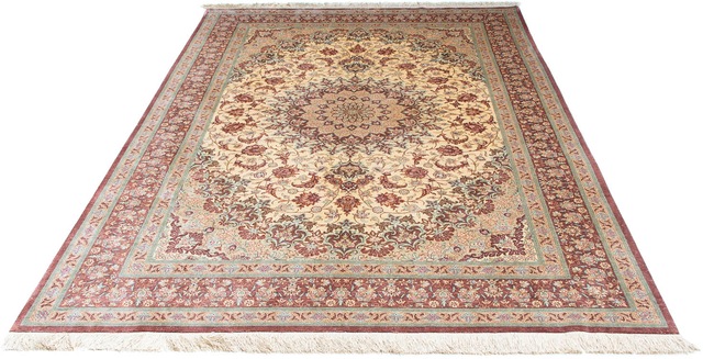 morgenland Orientteppich »Perser - Ghom - 238 x 159 cm - beige«, rechteckig günstig online kaufen