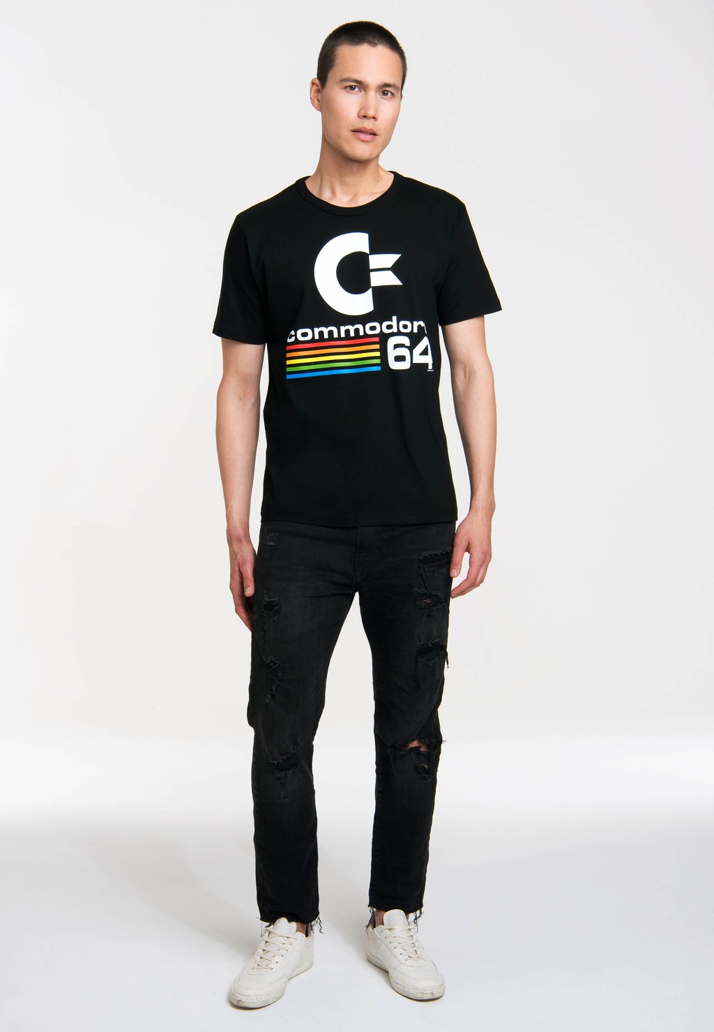 LOGOSHIRT T-Shirt "Commodore C64 Logo", mit C64-Print günstig online kaufen