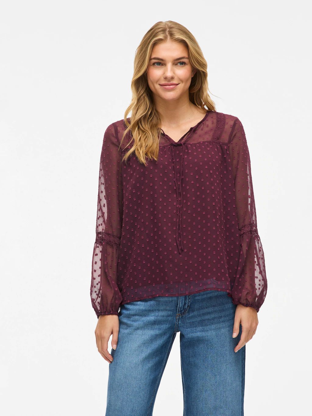 Vila Blusenshirt "VIEDEE L/S TOP - NOOS" günstig online kaufen