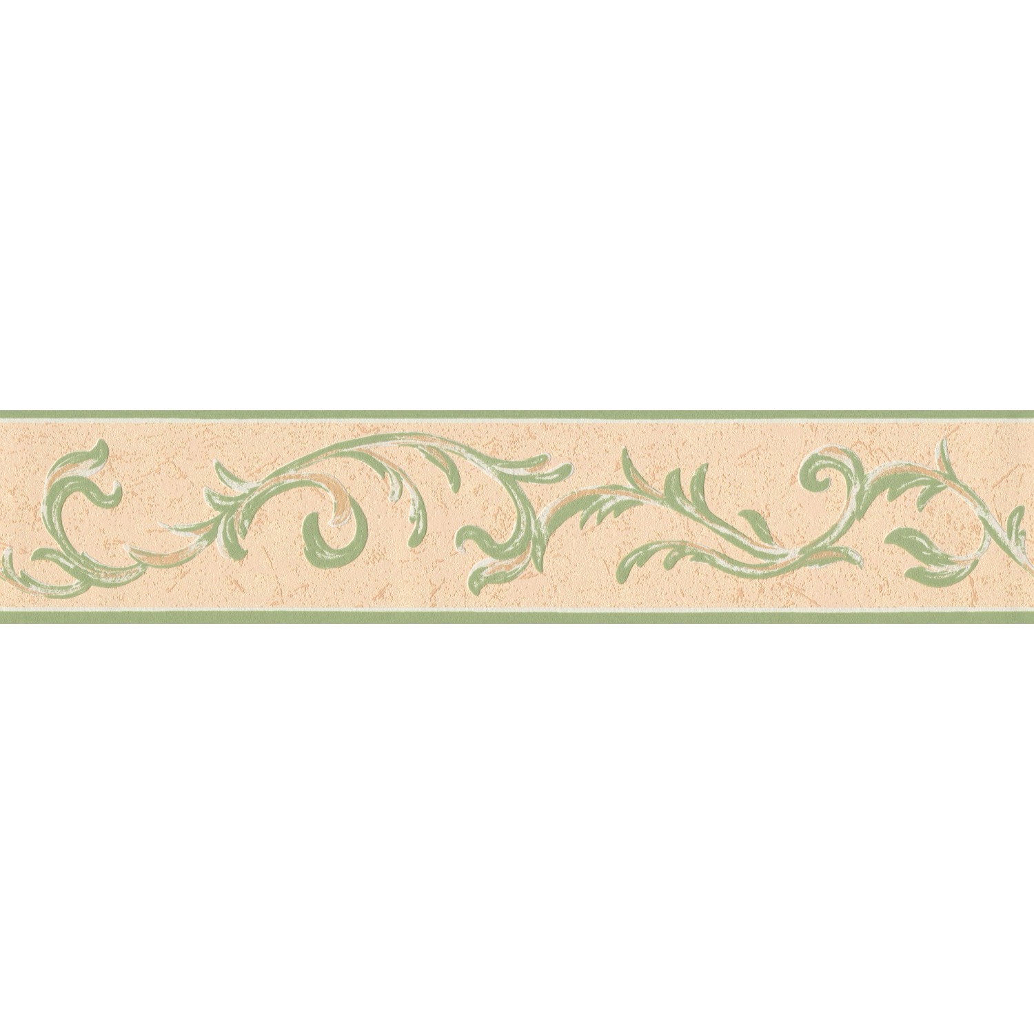 Bricoflor Mediterrane Tapeten Bordüre in Beige und Grün Küchen Bordüre mit günstig online kaufen