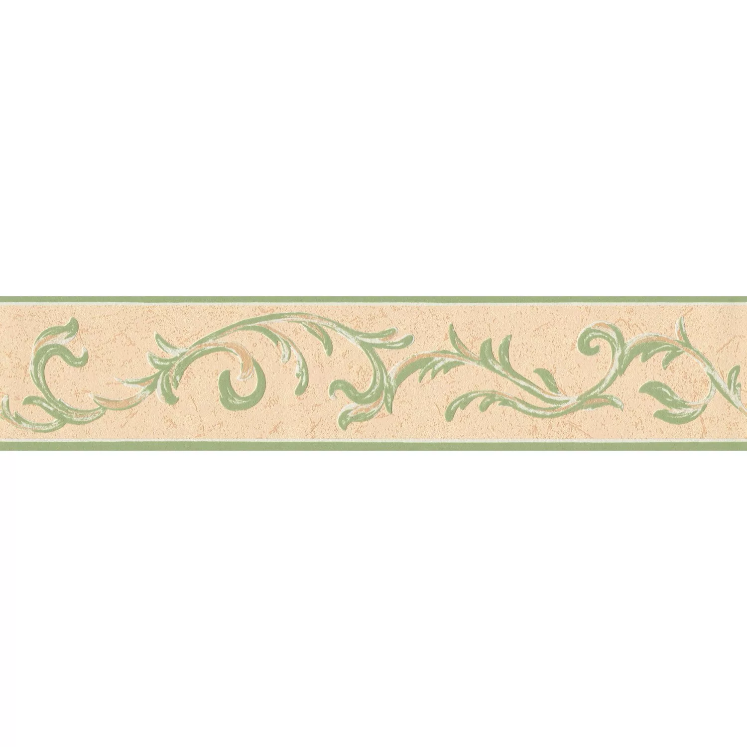 Bricoflor Mediterrane Tapeten Bordüre in Beige und Grün Küchen Bordüre mit günstig online kaufen