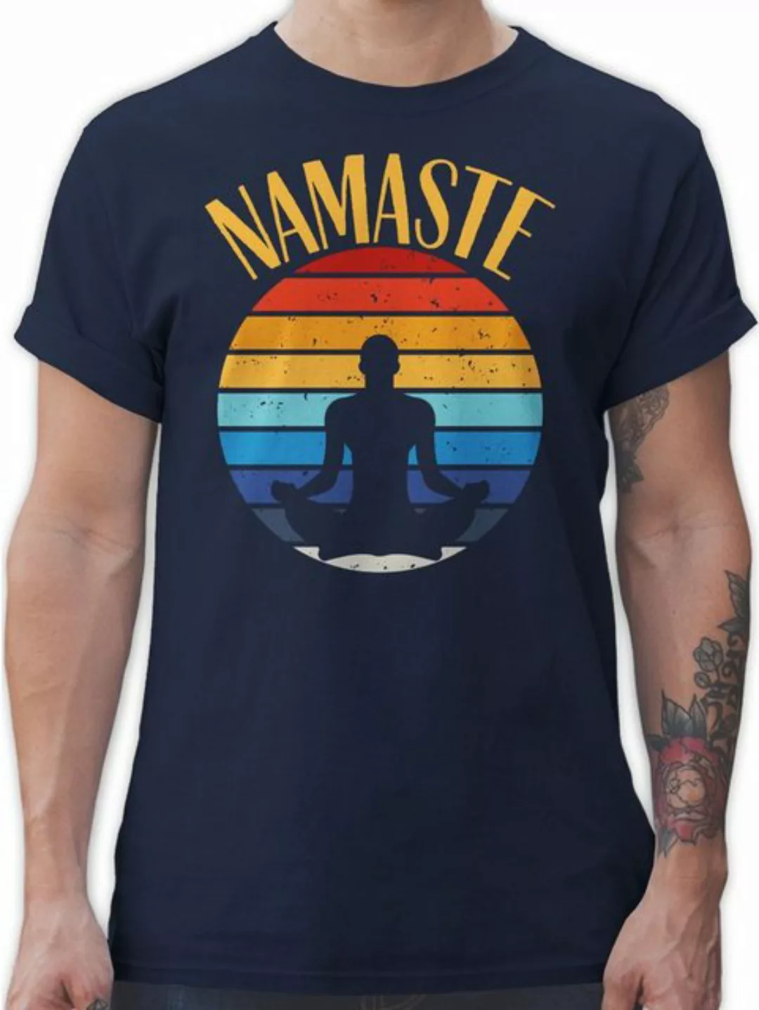 Shirtracer T-Shirt Namaste bunt Yoga und Wellness Geschenk günstig online kaufen