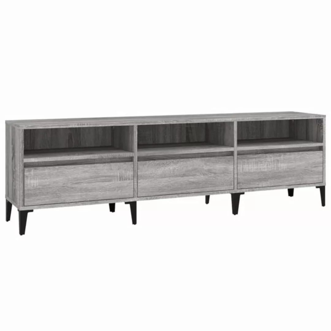 furnicato TV-Schrank Grau Sonoma 150x30x44,5 cm Holzwerkstoff günstig online kaufen