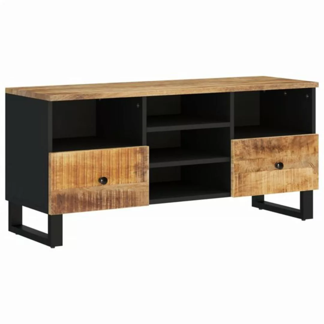 furnicato TV-Schrank 100x33x46 cm Massivholz Mango & Holzwerkstoff günstig online kaufen