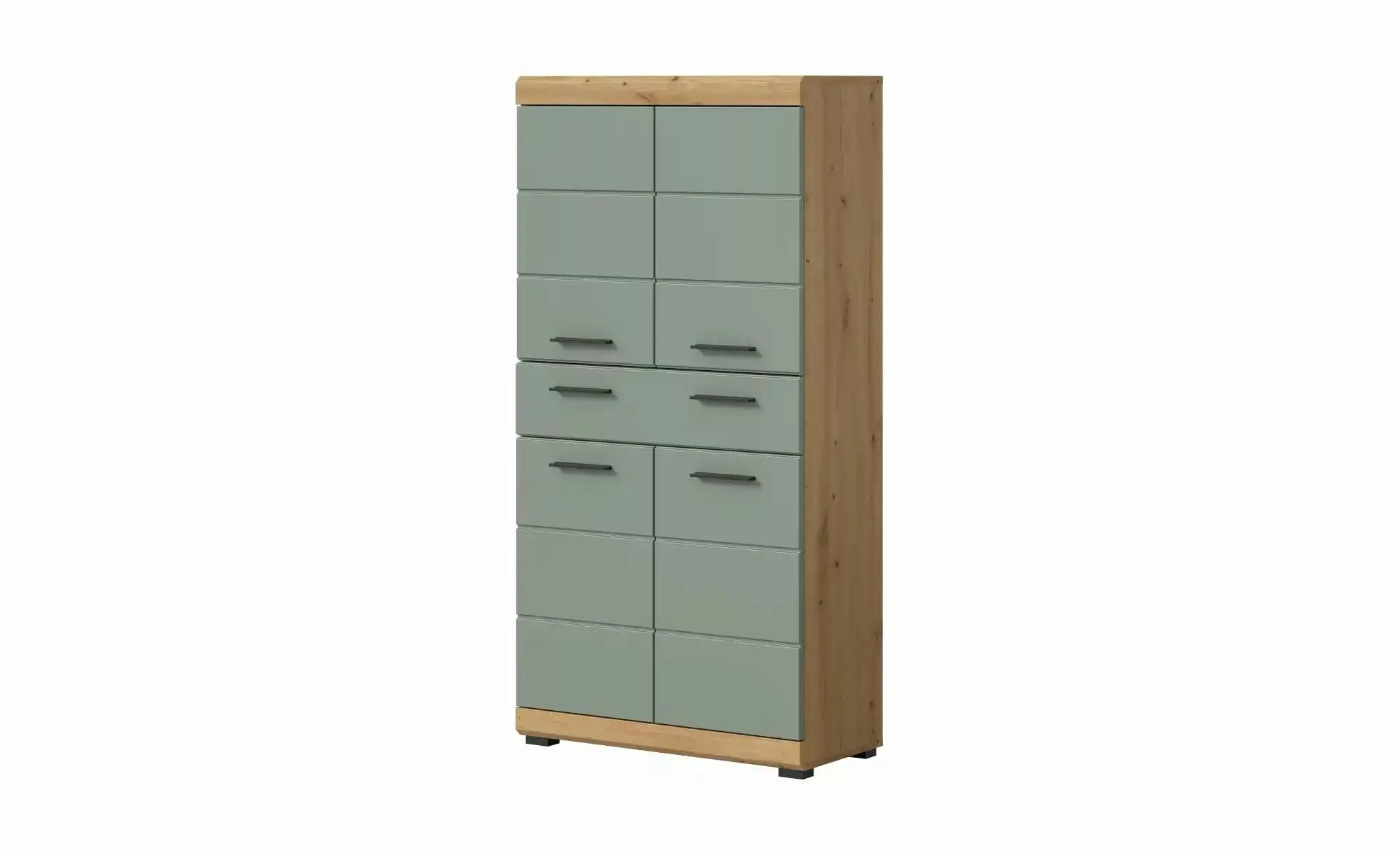 xonox.home Midischrank Badschrank Salbei/Artisan Eiche Nachbildung 74x141x3 günstig online kaufen