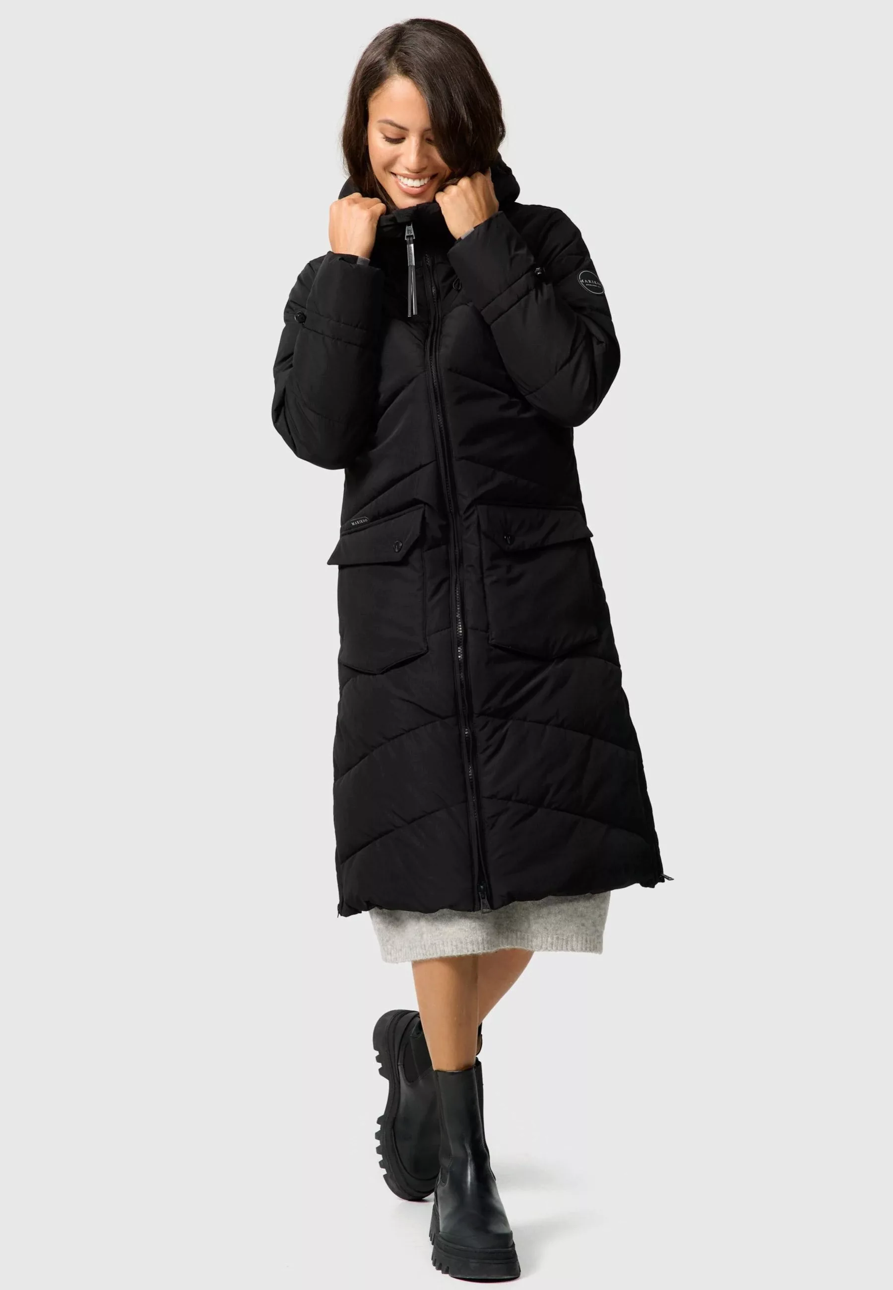 Marikoo Winterjacke "Tomomii XVI", warmer Winter Stepp Mantel mit Kapuze günstig online kaufen