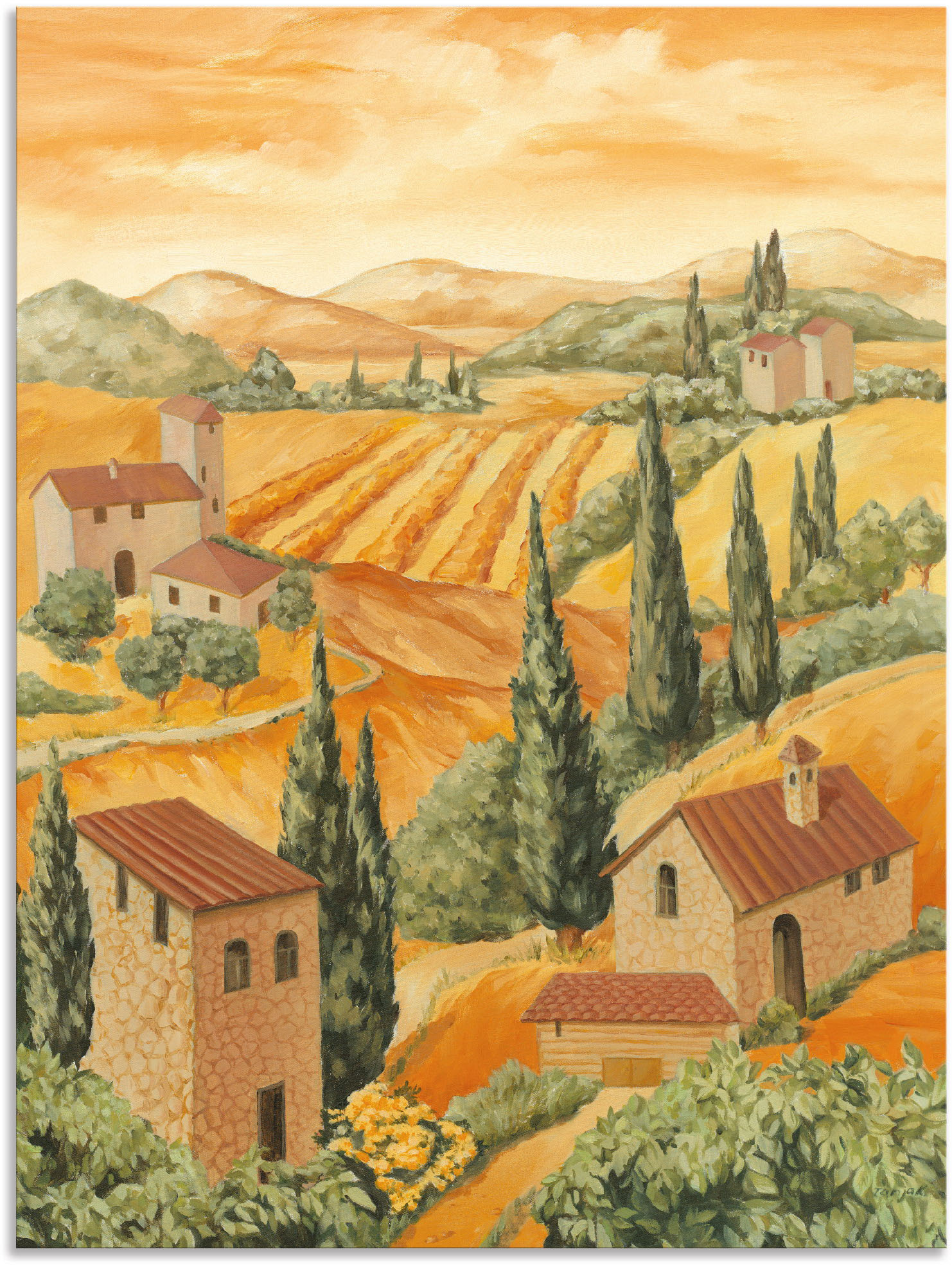 Artland Wandbild »Italien Toscana«, Europa, (1 St.), als Alubild, Outdoorbi günstig online kaufen
