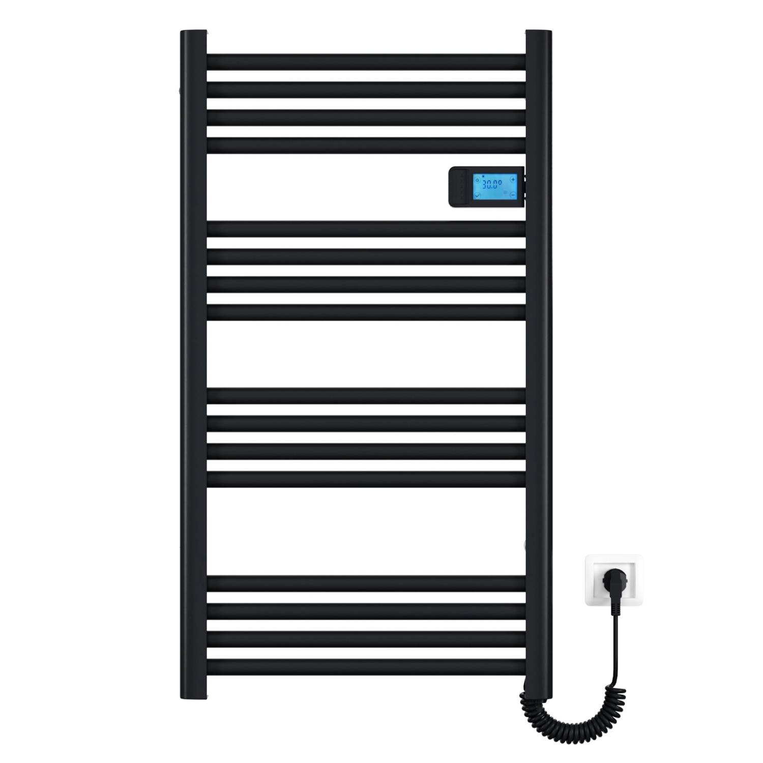 Emke Handtuchwärmer Elektrisch 96x54cm 500W Schwarz Heizkörper mit Thermost günstig online kaufen