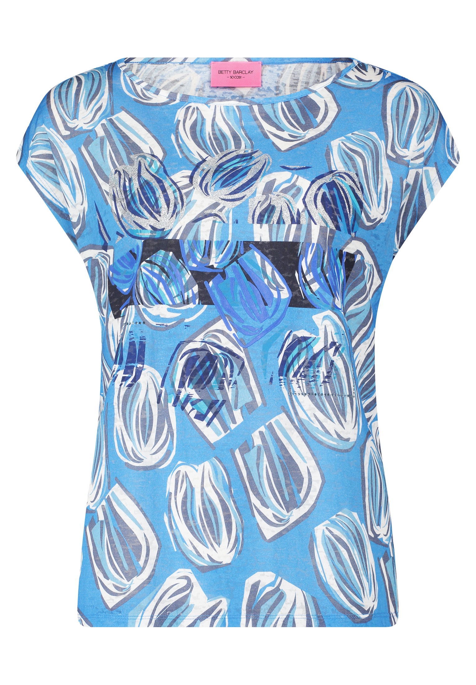 Betty Barclay Kurzarmshirt "Betty Barclay Damen Printshirt mit Struktur", ( günstig online kaufen
