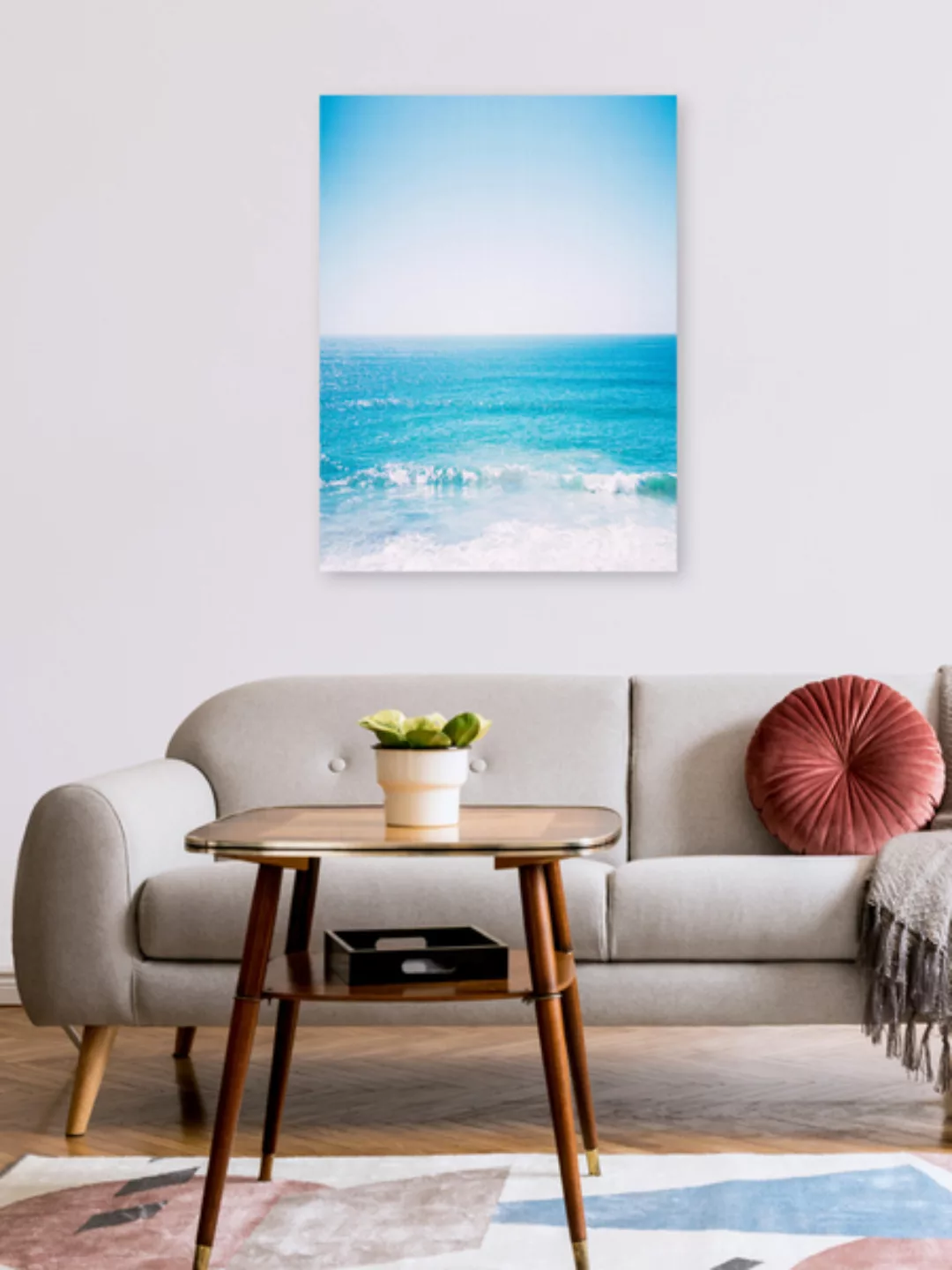 Poster / Leinwandbild - Sunny Beach Waves günstig online kaufen