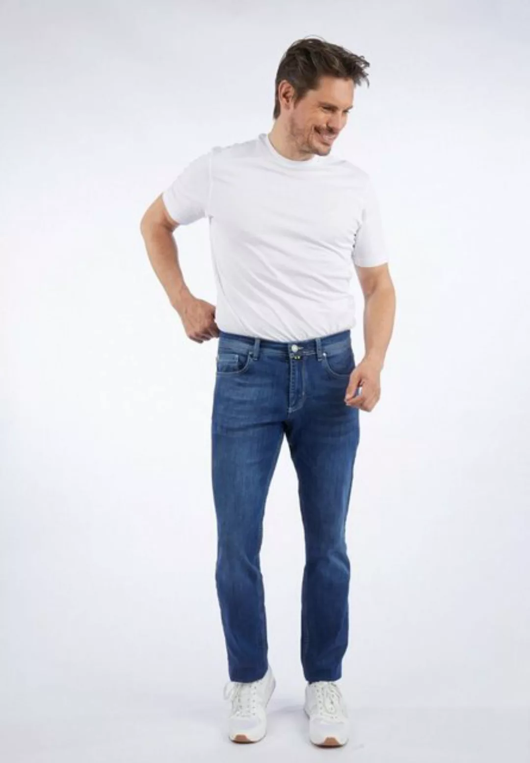 HECHTER PARIS Straight-Jeans im Stone-Washed-Look günstig online kaufen