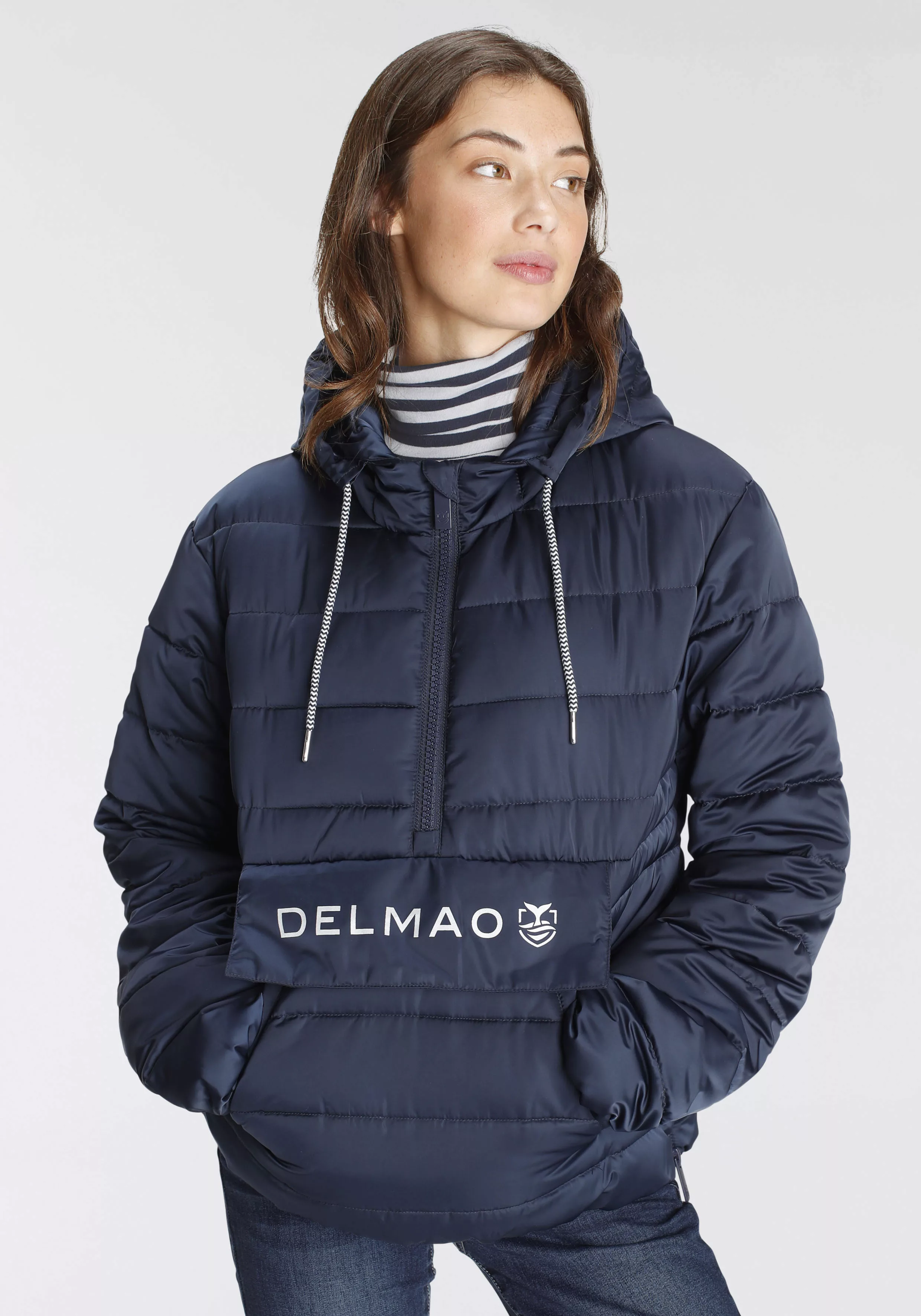 DELMAO Steppjacke mit Logoprint auf der Taschenklappe ---NEUE MARKE! günstig online kaufen