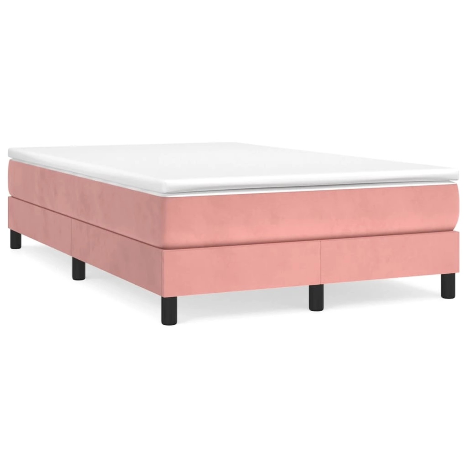 vidaXL Boxspringbett Rosa 120x200 cm Samt1388264 günstig online kaufen