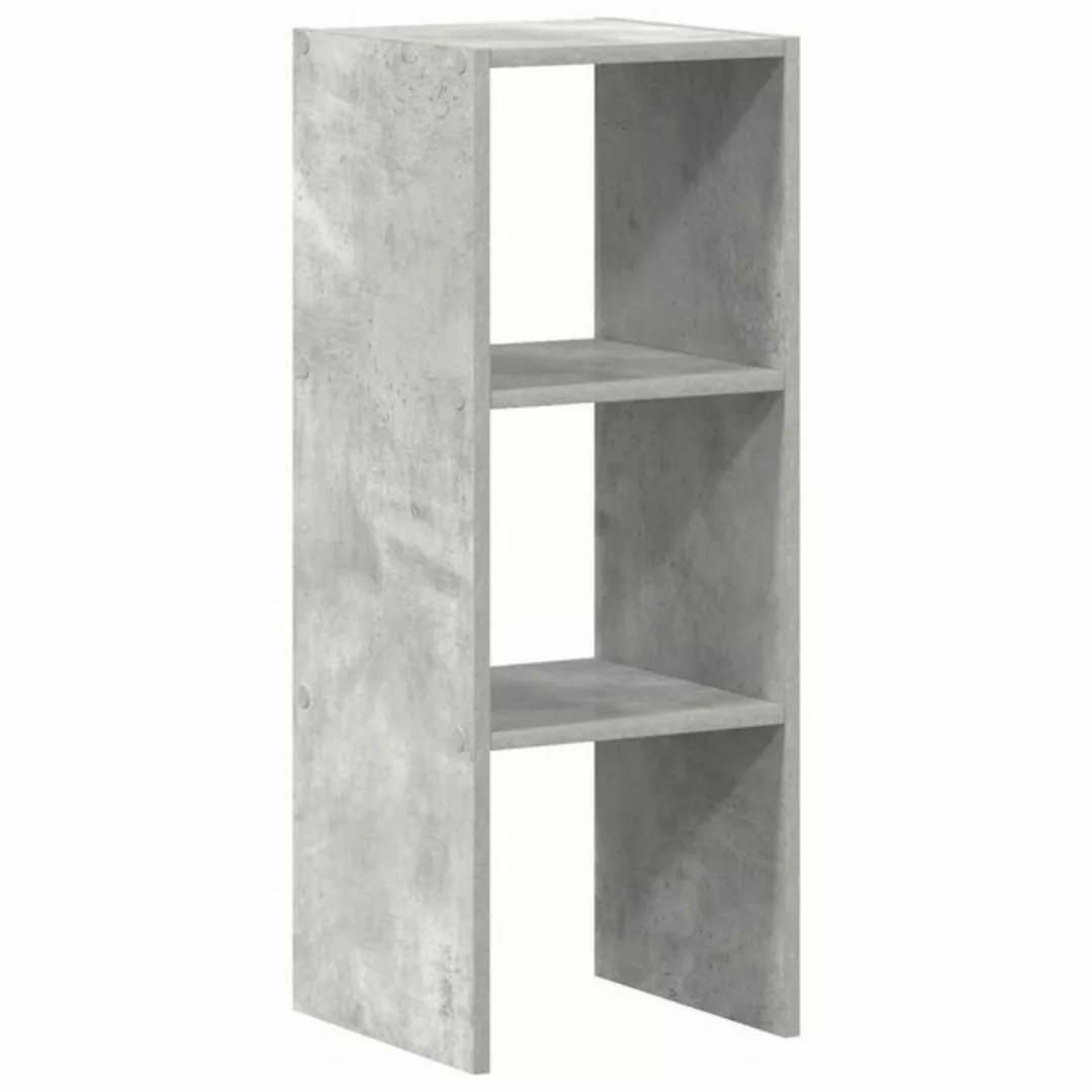 vidaXL Aktenschrank Bücherregal Stapelbar Betongrau 30x30x80 cm Holzwerksto günstig online kaufen