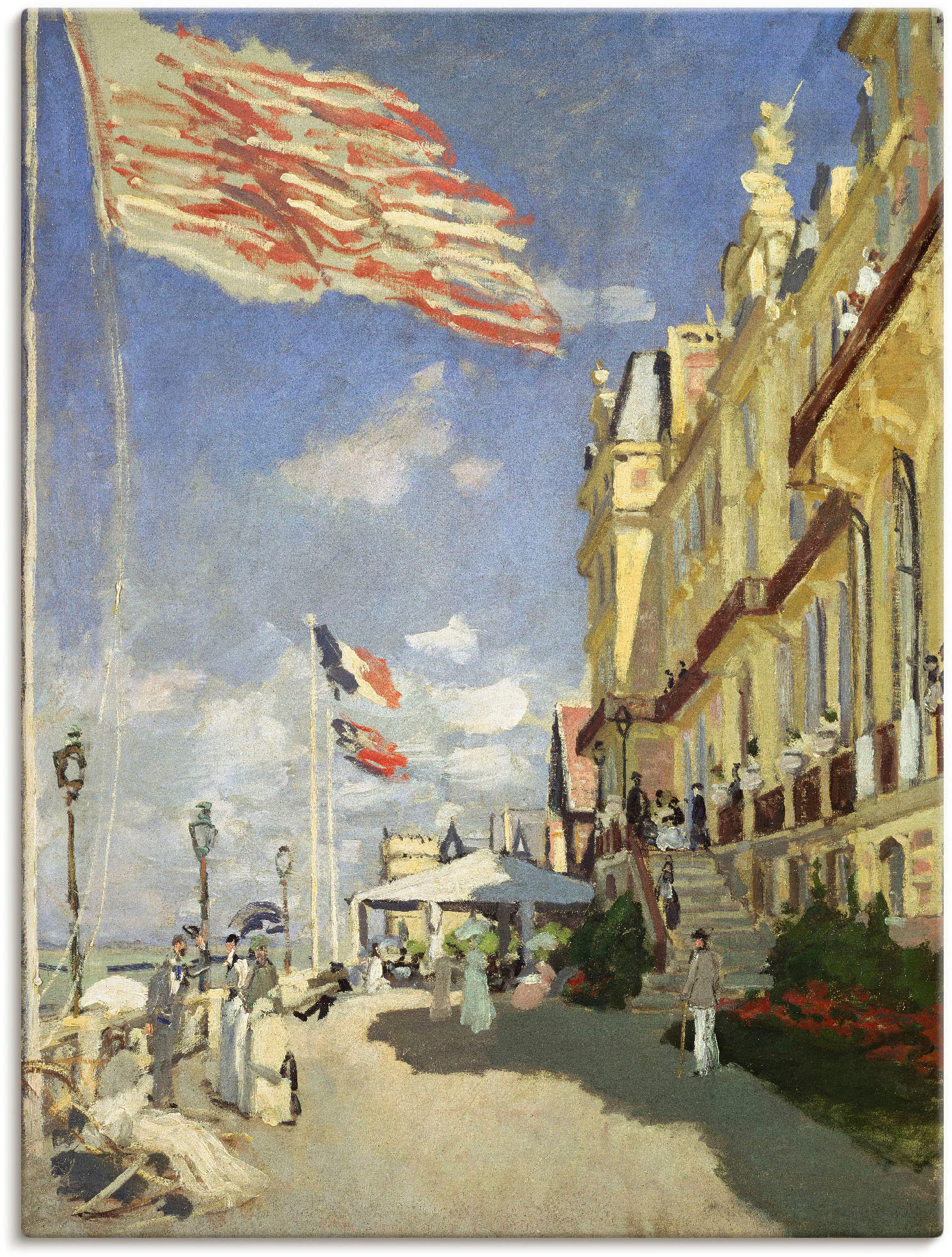 Artland Leinwandbild "Hotel des Roches Noires in Trouville", Frankreich, (1 günstig online kaufen