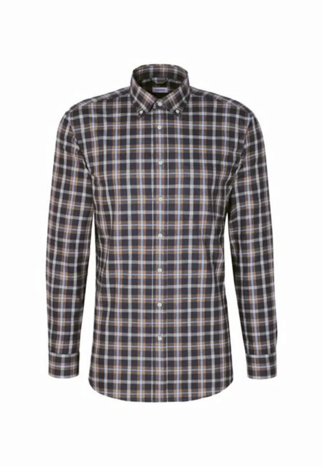 seidensticker Flanellhemd "Regular", Regular Langarm Button-Down-Kragen Kar günstig online kaufen