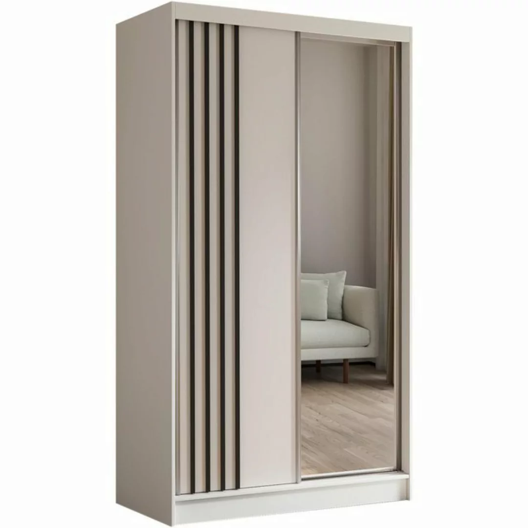 Beautysofa Kleiderschrank Moderner stilvoller eleganter Kleiderschrank mit günstig online kaufen