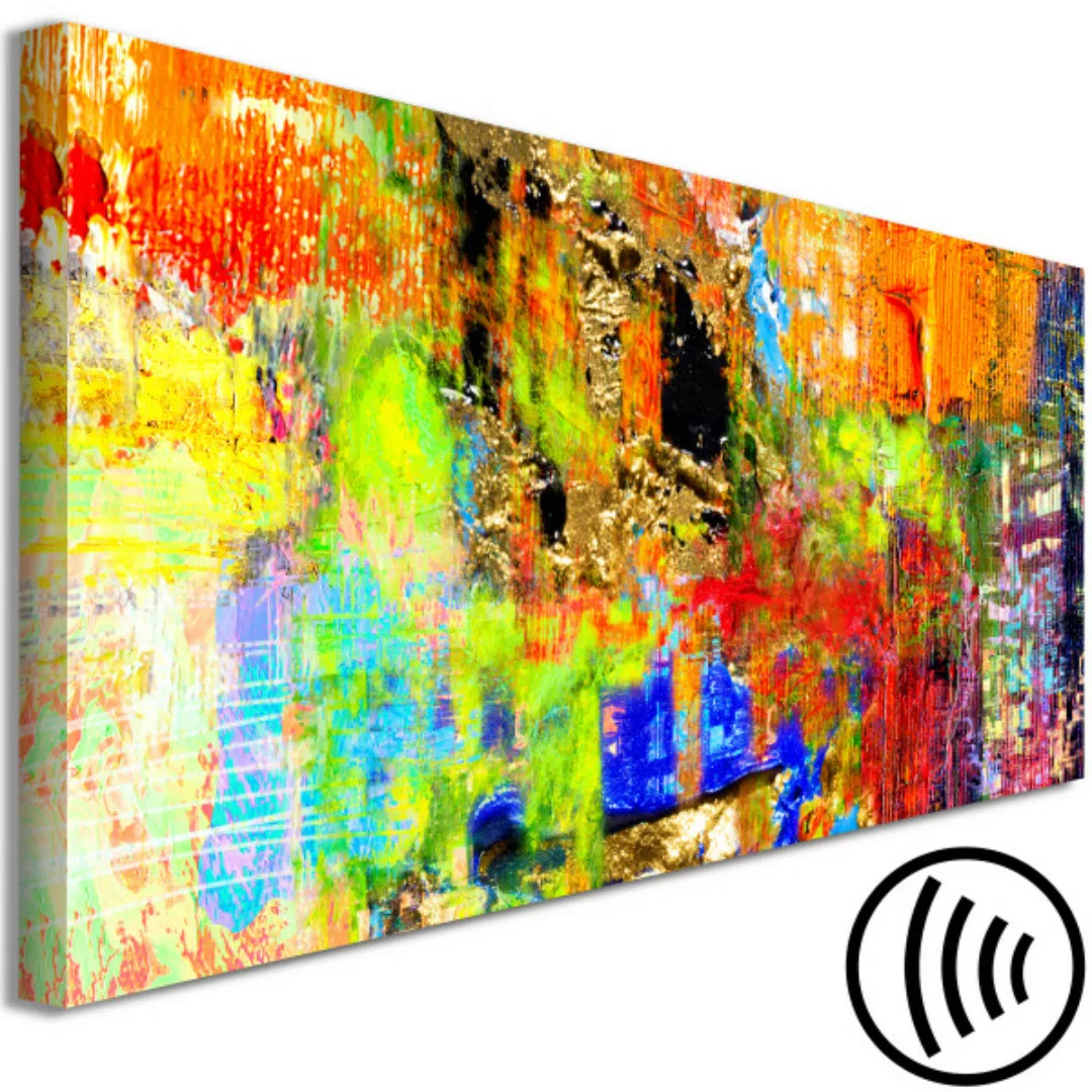 Bild auf Leinwand Colourful Abstraction (1 Part) Narrow XXL günstig online kaufen