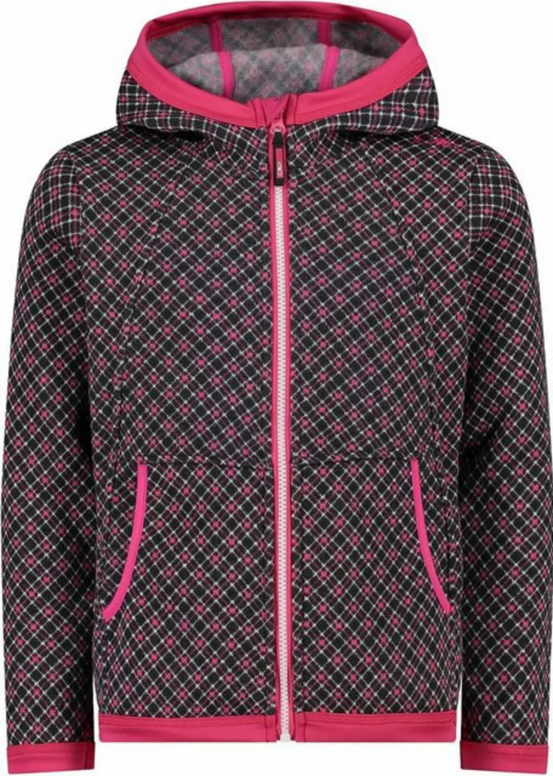 CMP Kapuzenshirt KID G JACKET FIX HOOD ANTRACITE-FUXIA-BIANCO günstig online kaufen