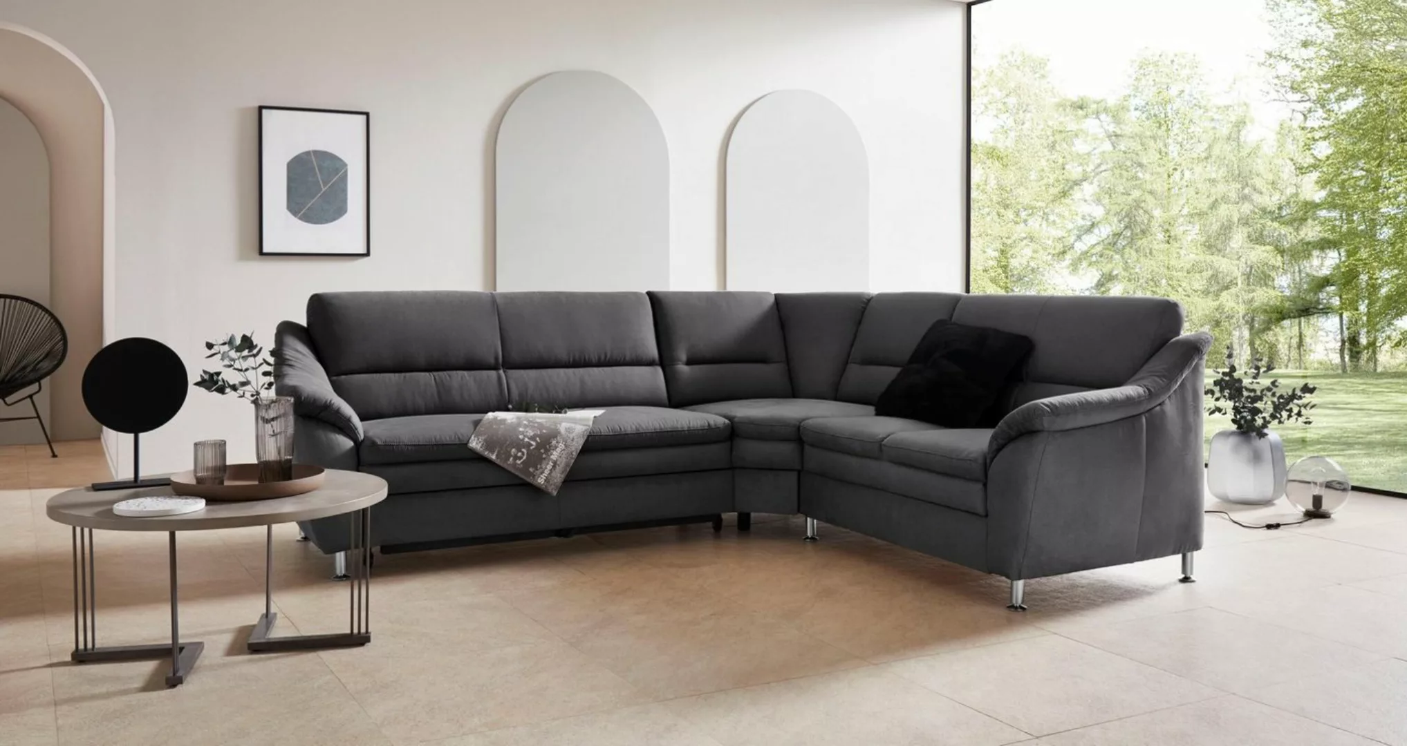 Places of Style Ecksofa "Cardoso L-Form", mit Trapezecke für mehr Sitzkomfo günstig online kaufen