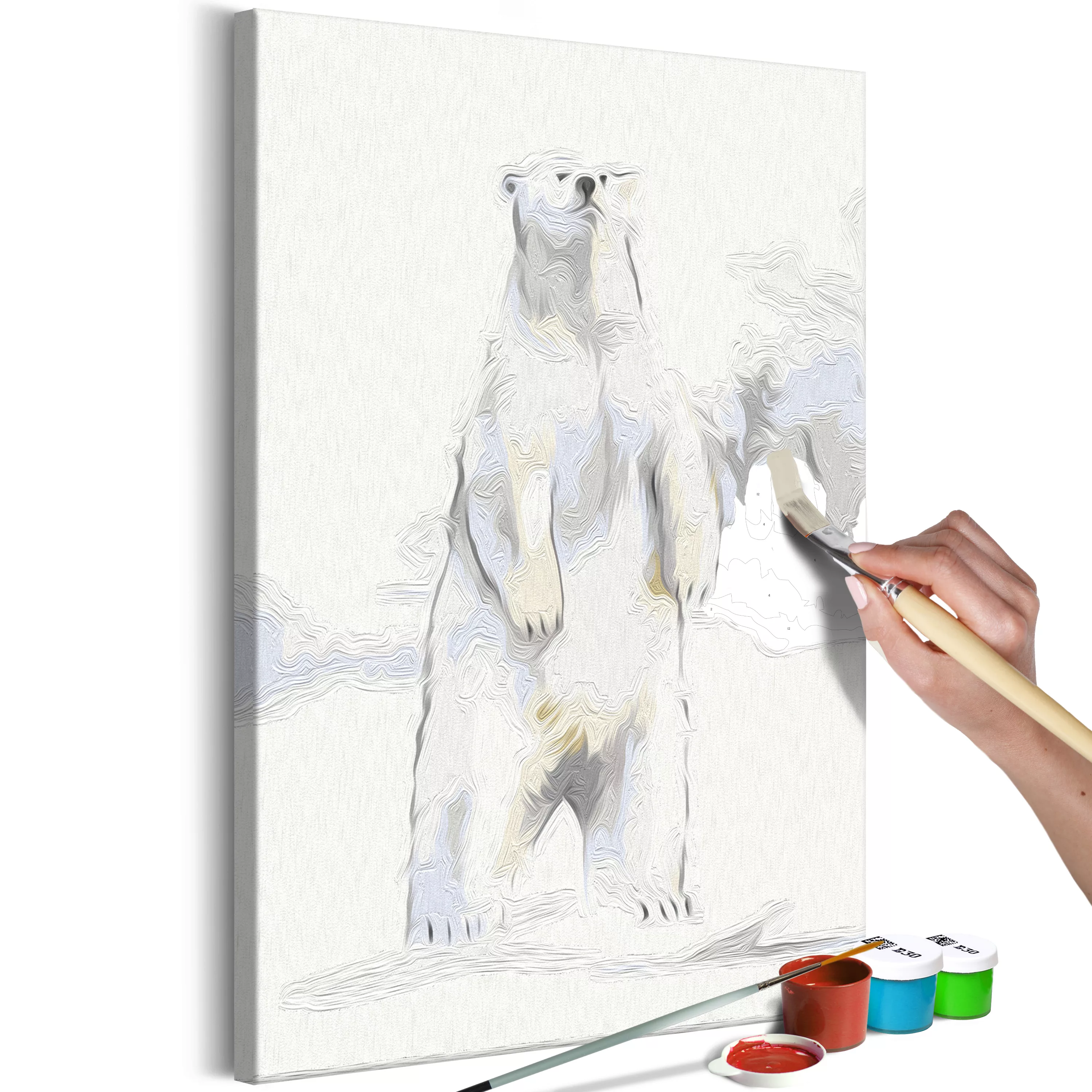 Malen Nach Zahlen - Inquisitive Bear günstig online kaufen