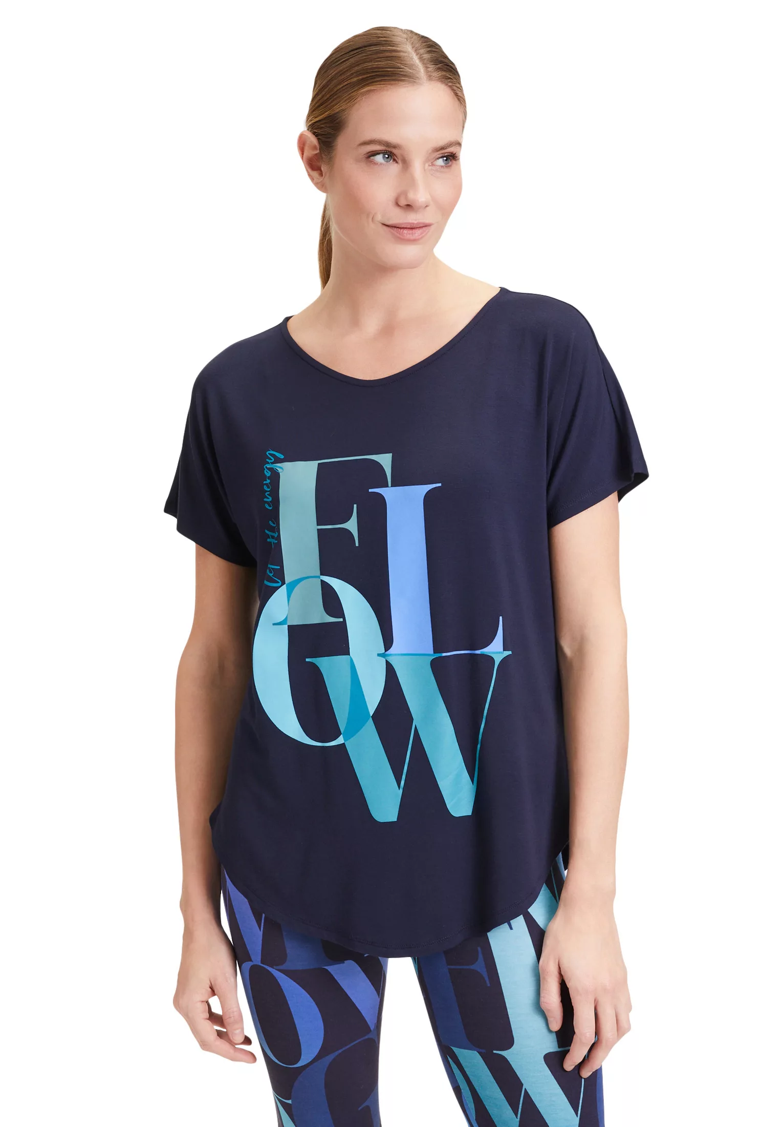 Betty Barclay Kurzarmshirt "Betty Barclay Oversize-Shirt mit V-Ausschnitt", günstig online kaufen