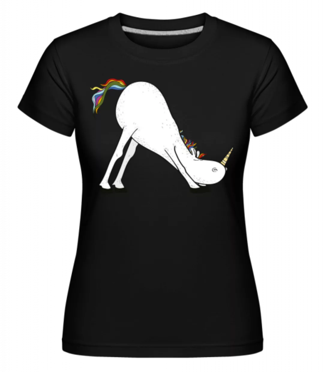 Yoga Einhorn Herabschauende Hund · Shirtinator Frauen T-Shirt günstig online kaufen