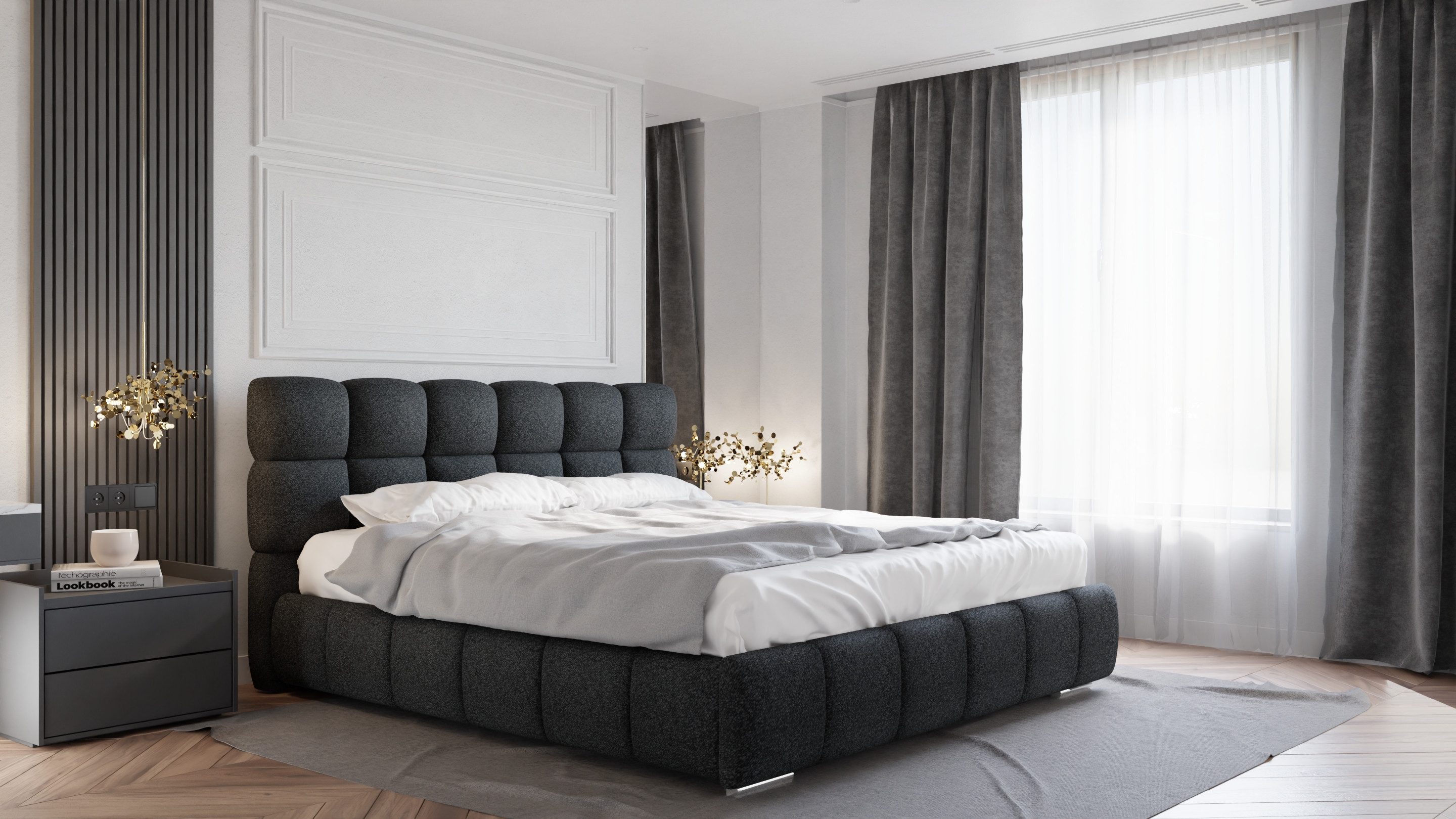 PANDA MÖBEL GmbH Polsterbett BLISS Luxus-Bett günstig online kaufen