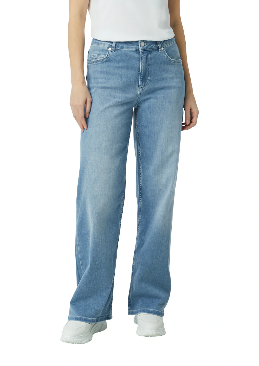 comma casual identity Weite Jeans, washed, relaxed fit, casual, Baumwollmix günstig online kaufen