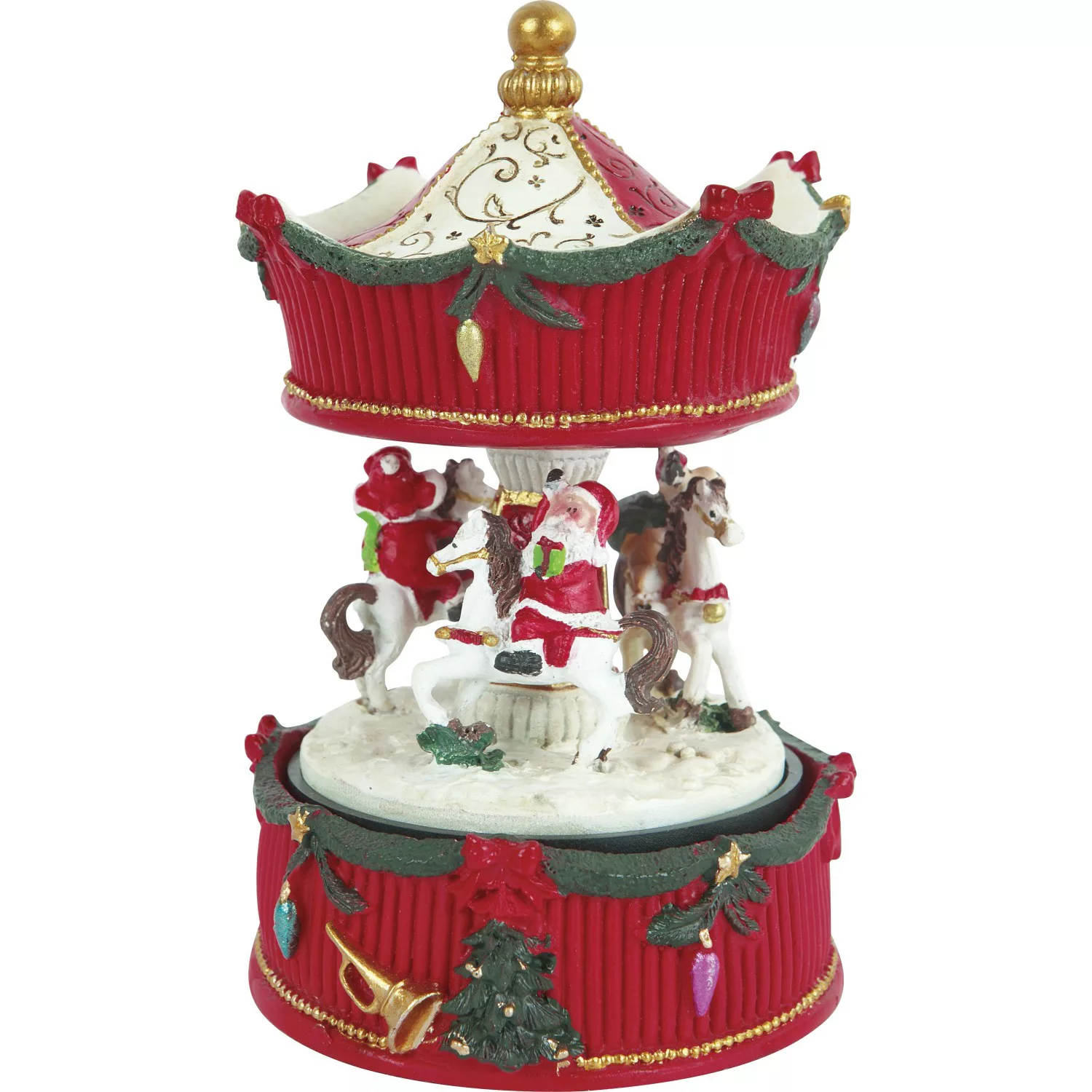 Spieluhr Weihnachtskarussell 10,5 cm x 10,5 cm x 17 cm günstig online kaufen