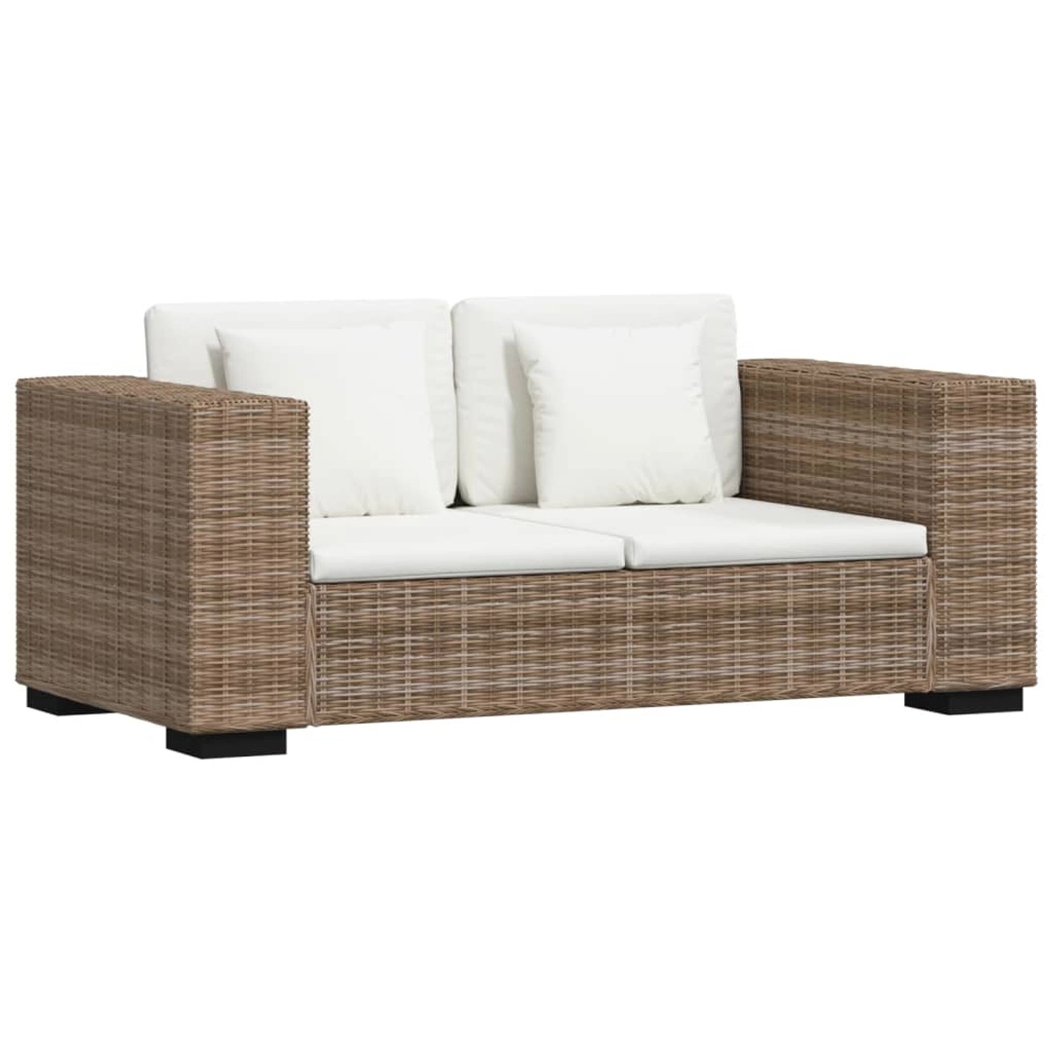 7-tlg. 2-sitzer Sofa Set Echtes Rattan günstig online kaufen