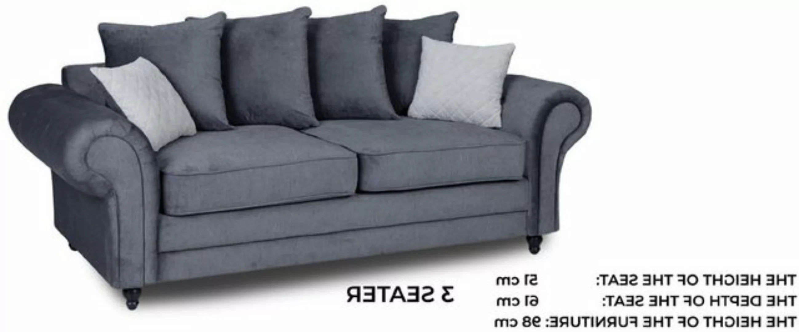 Xlmoebel Sofa Dreisitzer Polstersofa aus Samtstoff, 218 cm lang, Hergestell günstig online kaufen