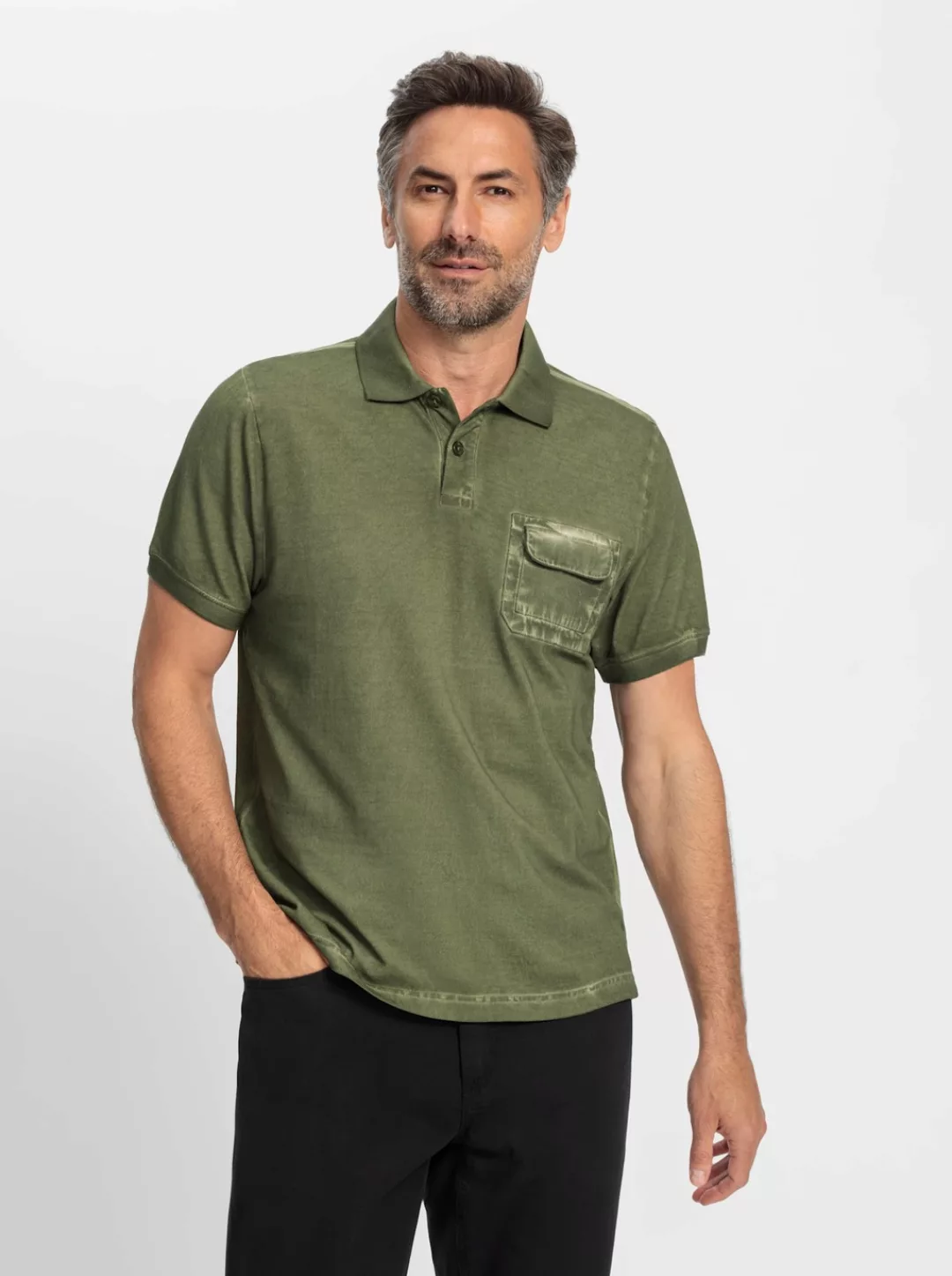 Marco Donati Kurzarmshirt "Kurzarm-Poloshirt" günstig online kaufen