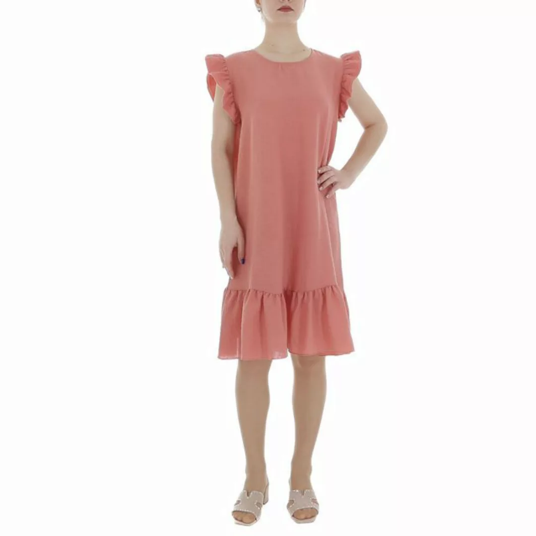 Ital-Design Sommerkleid Damen Freizeit (86164357) Rüschen Kreppoptik/gesmok günstig online kaufen