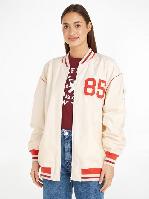 Tommy Hilfiger Outdoorjacke OVERSIZED BASEBALL JACKET mit Logopatch günstig online kaufen